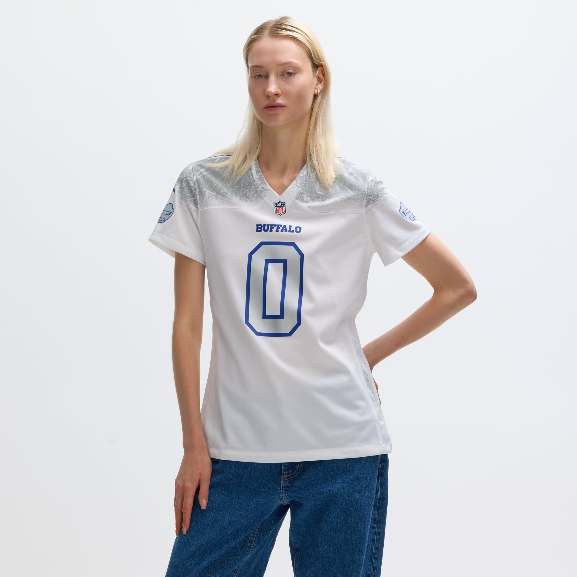 Women's Nike Keon Coleman White Buffalo Bills Rivalries Collection Game Jersey