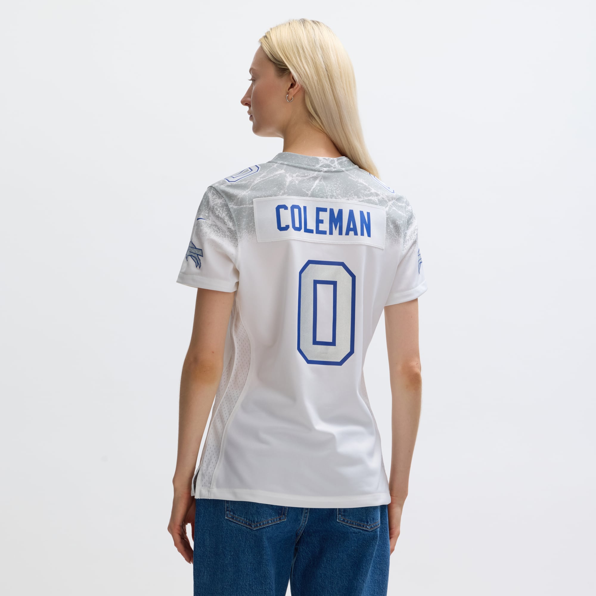 Women's Nike Keon Coleman White Buffalo Bills Rivalries Collection Game Jersey
