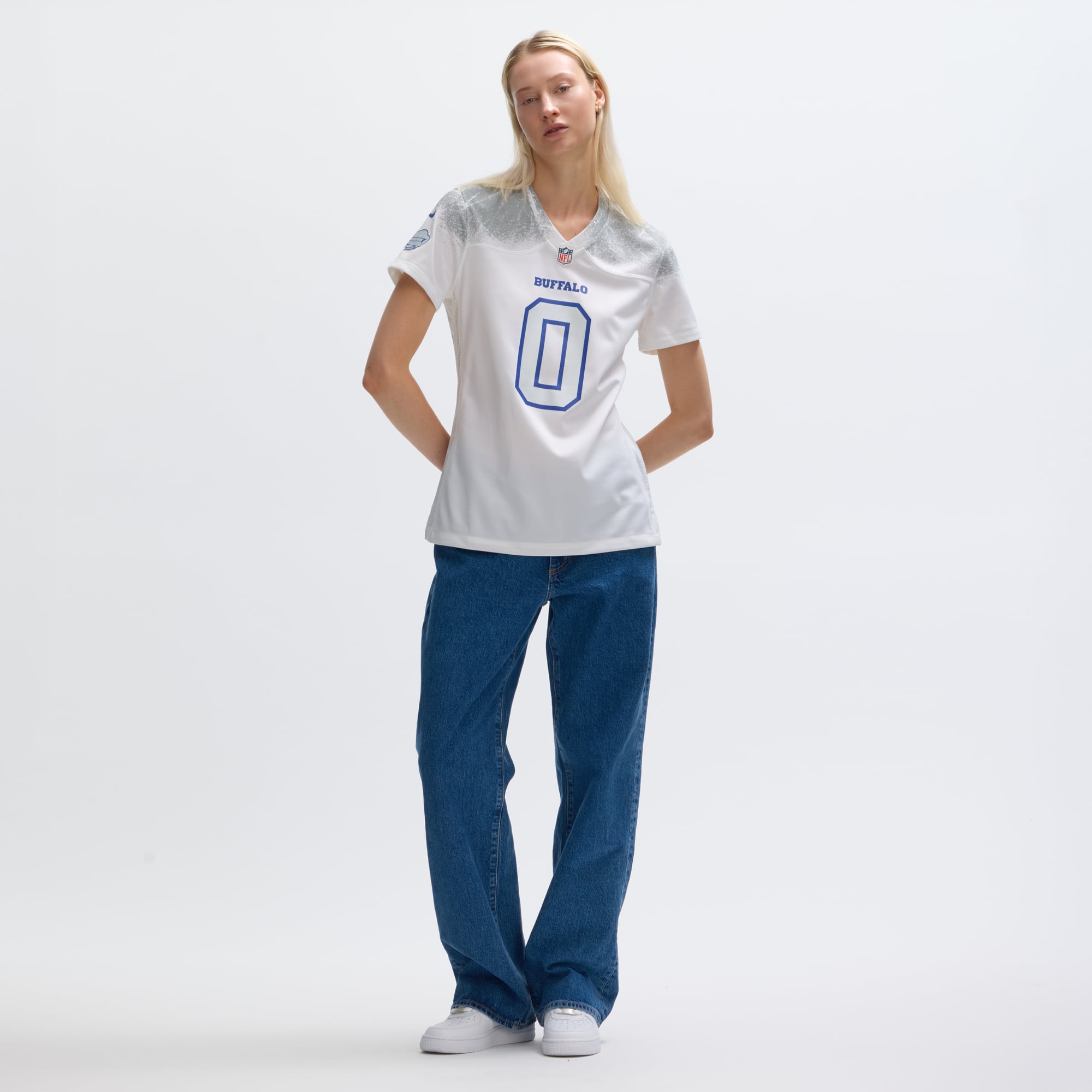 Women's Nike Keon Coleman White Buffalo Bills Rivalries Collection Game Jersey