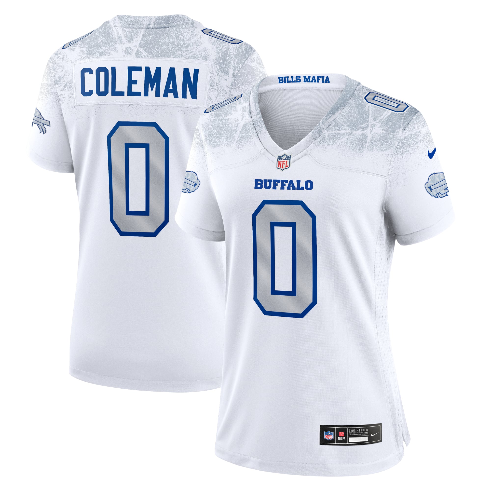 Women's Nike Keon Coleman White Buffalo Bills Rivalries Collection Game Jersey