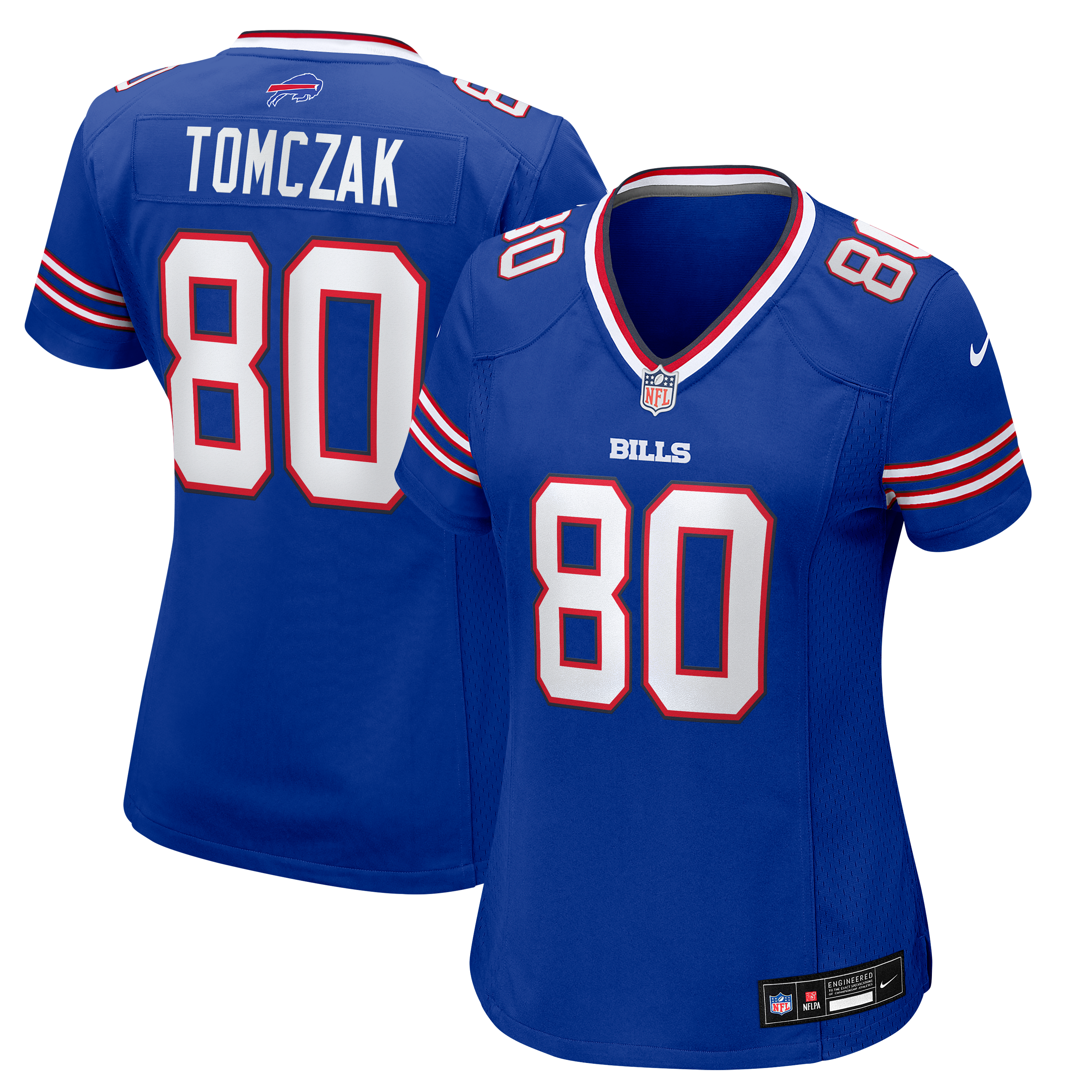 Maillot de match Nike Max Tomczak Royal Buffalo Bills pour femmes
