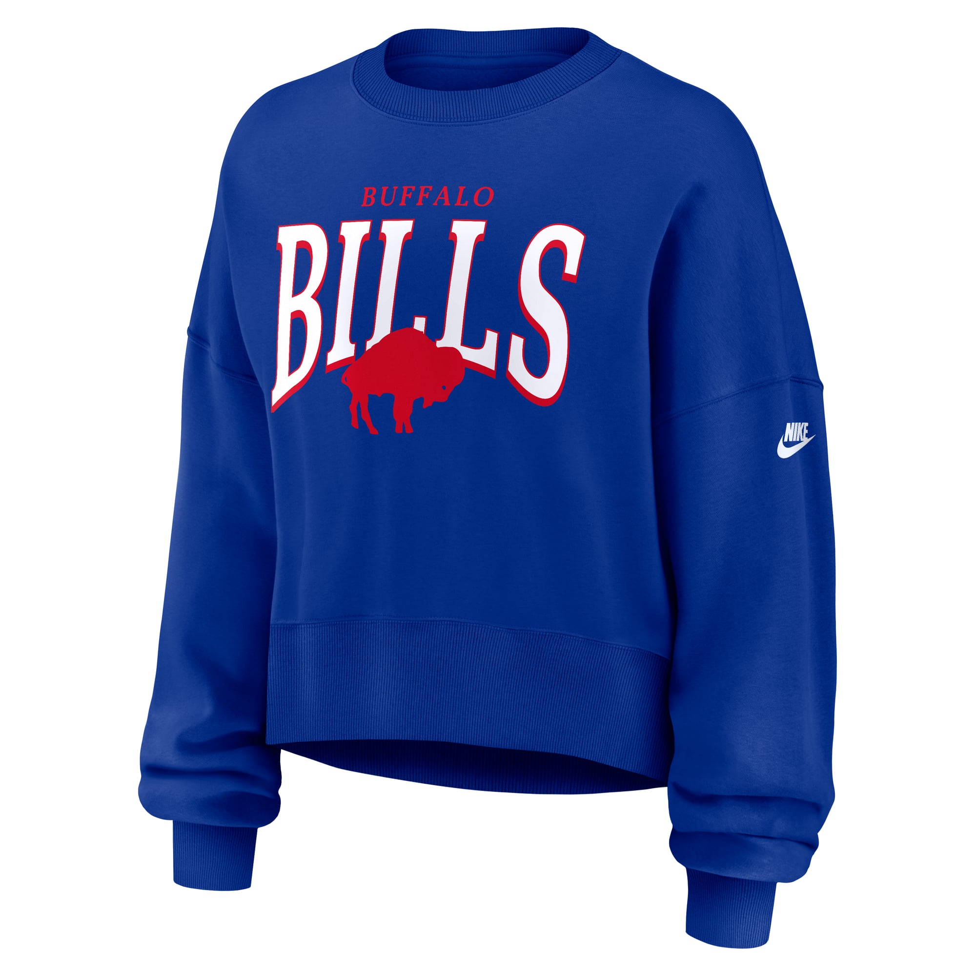 Women's Nike Royal Buffalo Bills Oversized Phoenix Fleece Sweatshirt