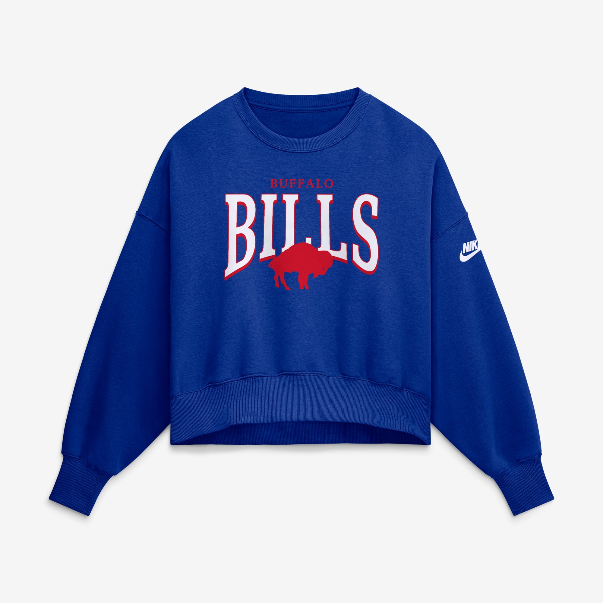 Women's Nike Royal Buffalo Bills Oversized Phoenix Fleece Sweatshirt