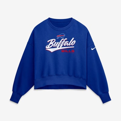 Sweat-shirt oversize en polaire Phoenix pour femme, Nike, Buffalo Bills - Bleu roi