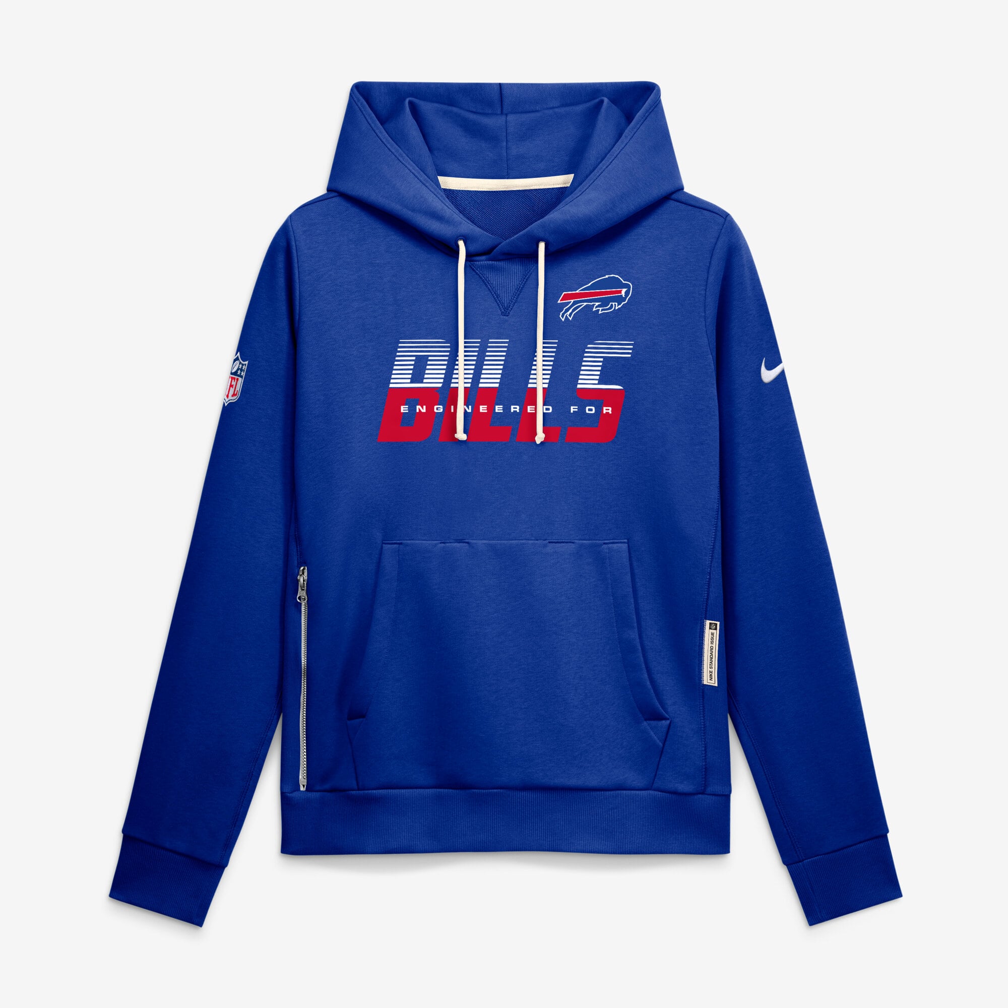 Women's Nike Royal Buffalo Bills Sideline Standard Issue Dri-FIT Hoodie