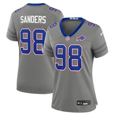 T.J. Sanders Buffalo Bills Nike Women's Alternate Game Jersey - Gray
