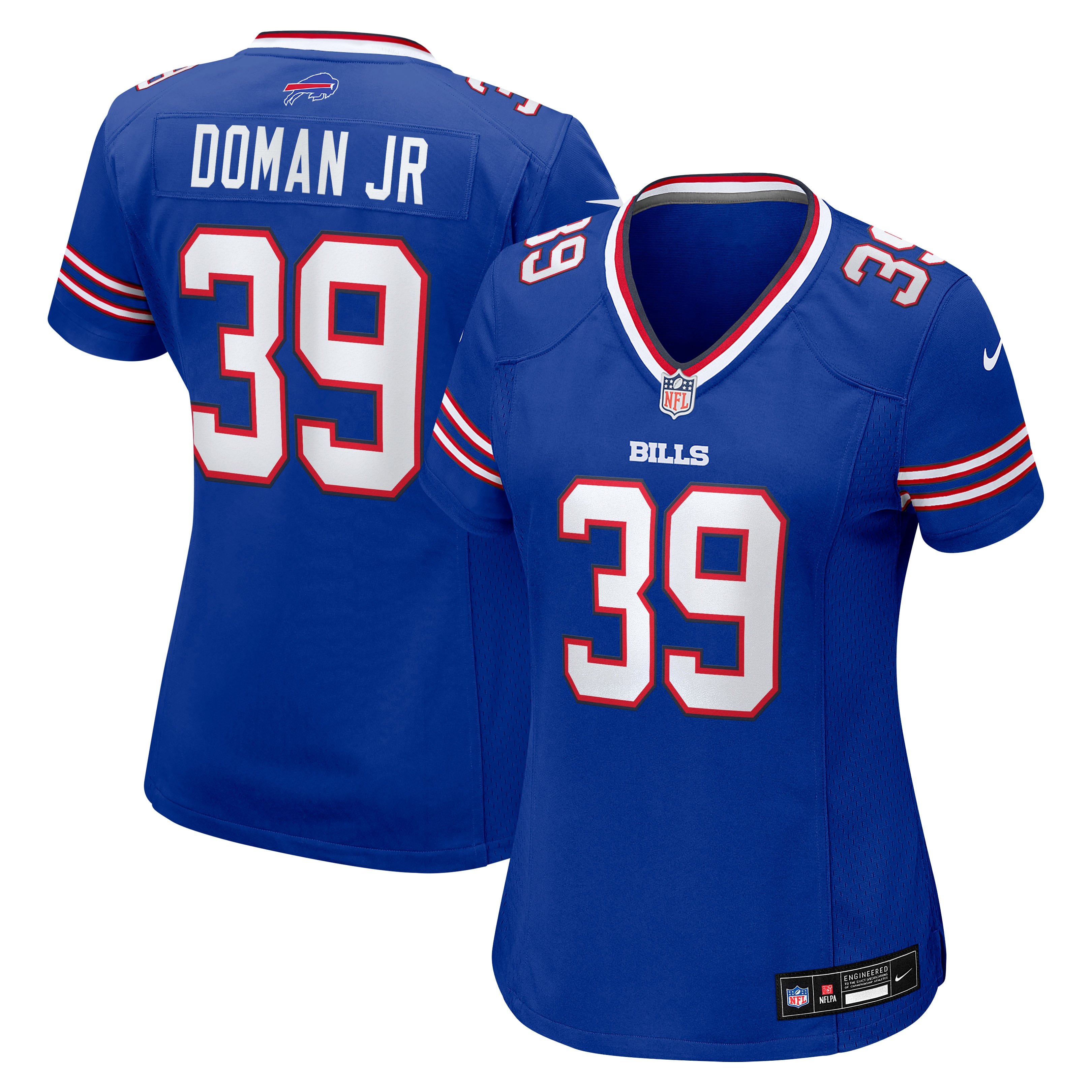 Maillot de match Nike Tommy Doman Royal Buffalo Bills pour femme