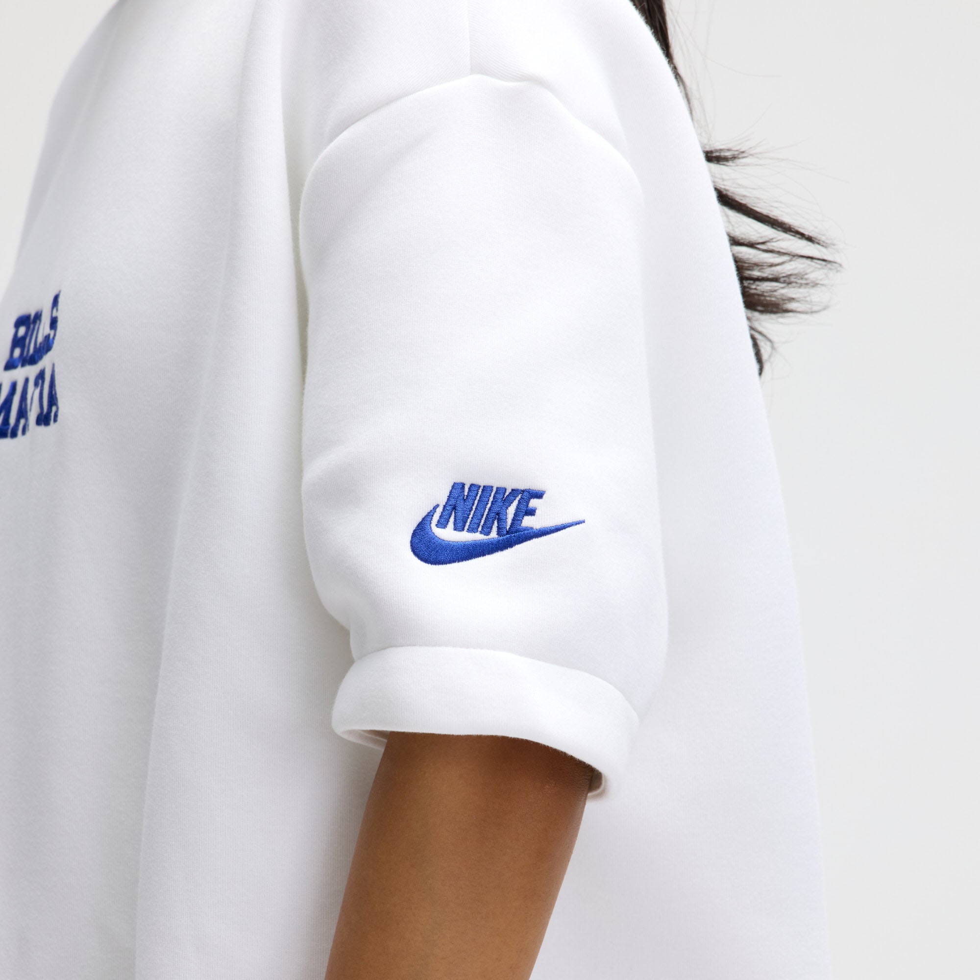 Robe oversize en polaire technique Nike Buffalo Bills Rivalries Collection blanche pour femme