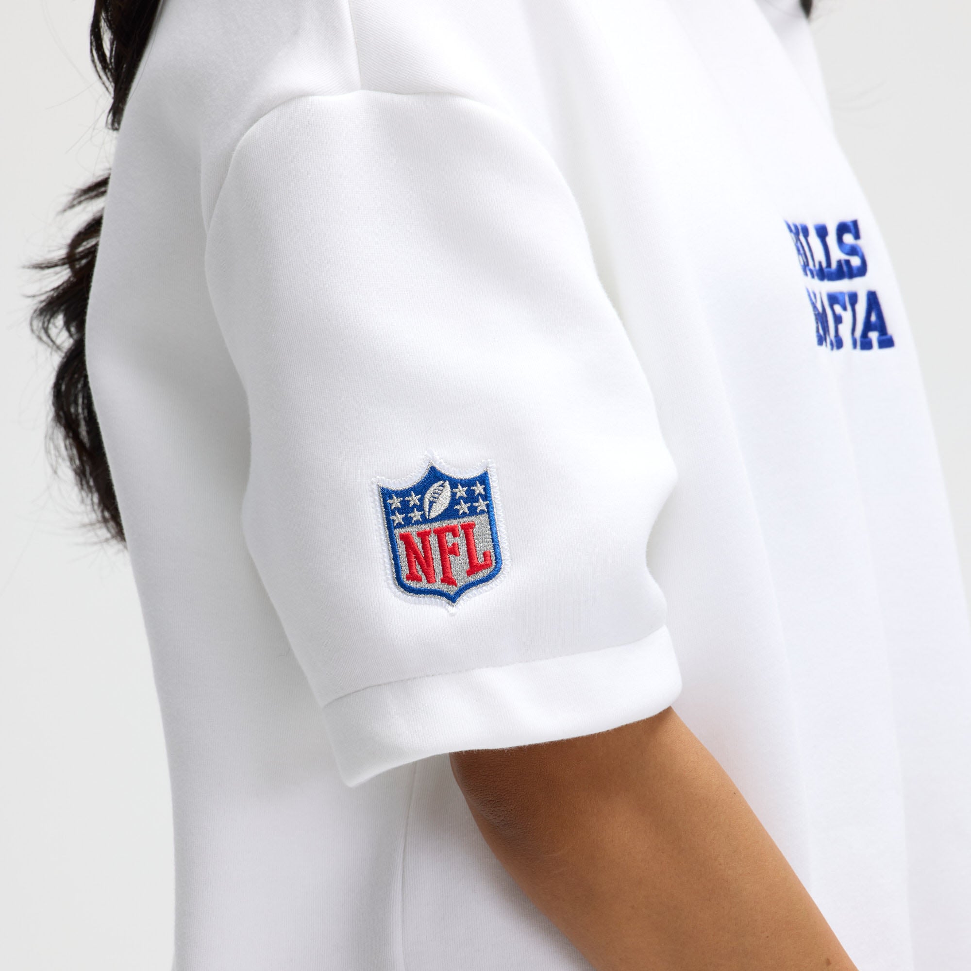 Robe oversize en polaire technique Nike Buffalo Bills Rivalries Collection blanche pour femme