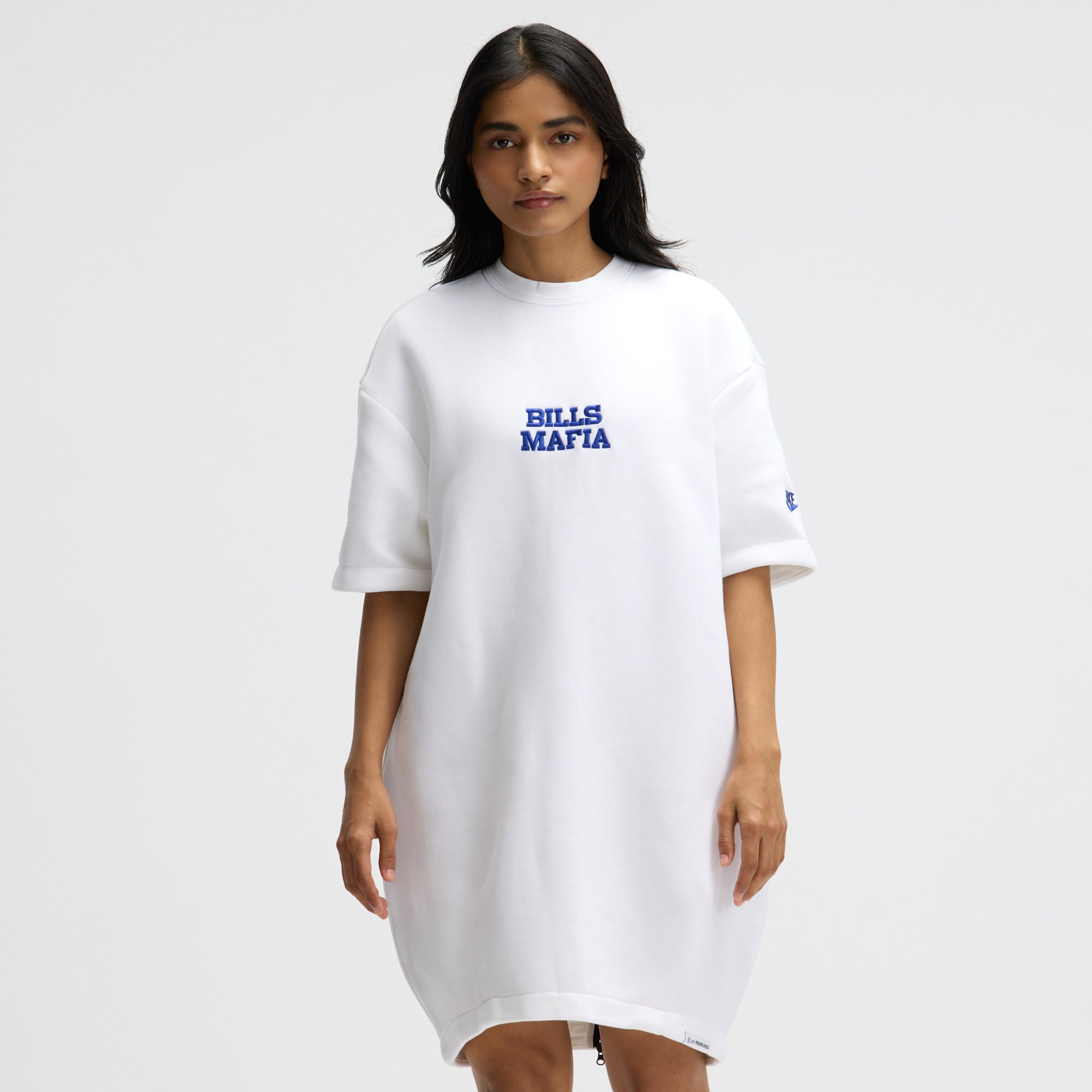 Robe oversize en polaire technique Nike Buffalo Bills Rivalries Collection blanche pour femme