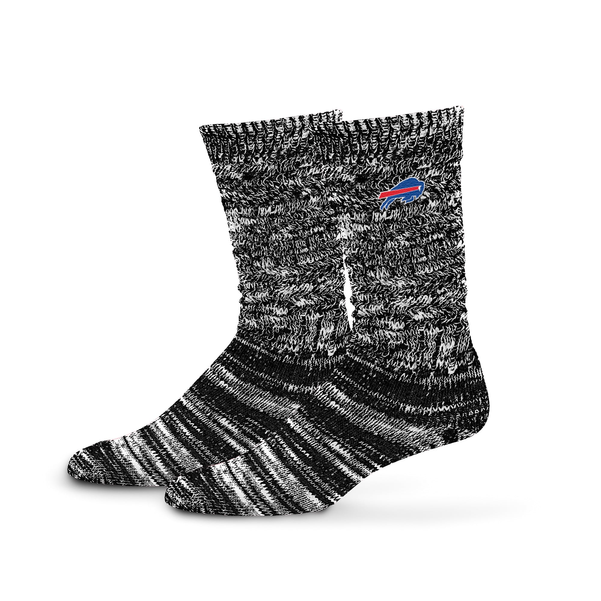 Chaussettes boyfriend texturées noires Buffalo Bills PRO Compression pour femmes
