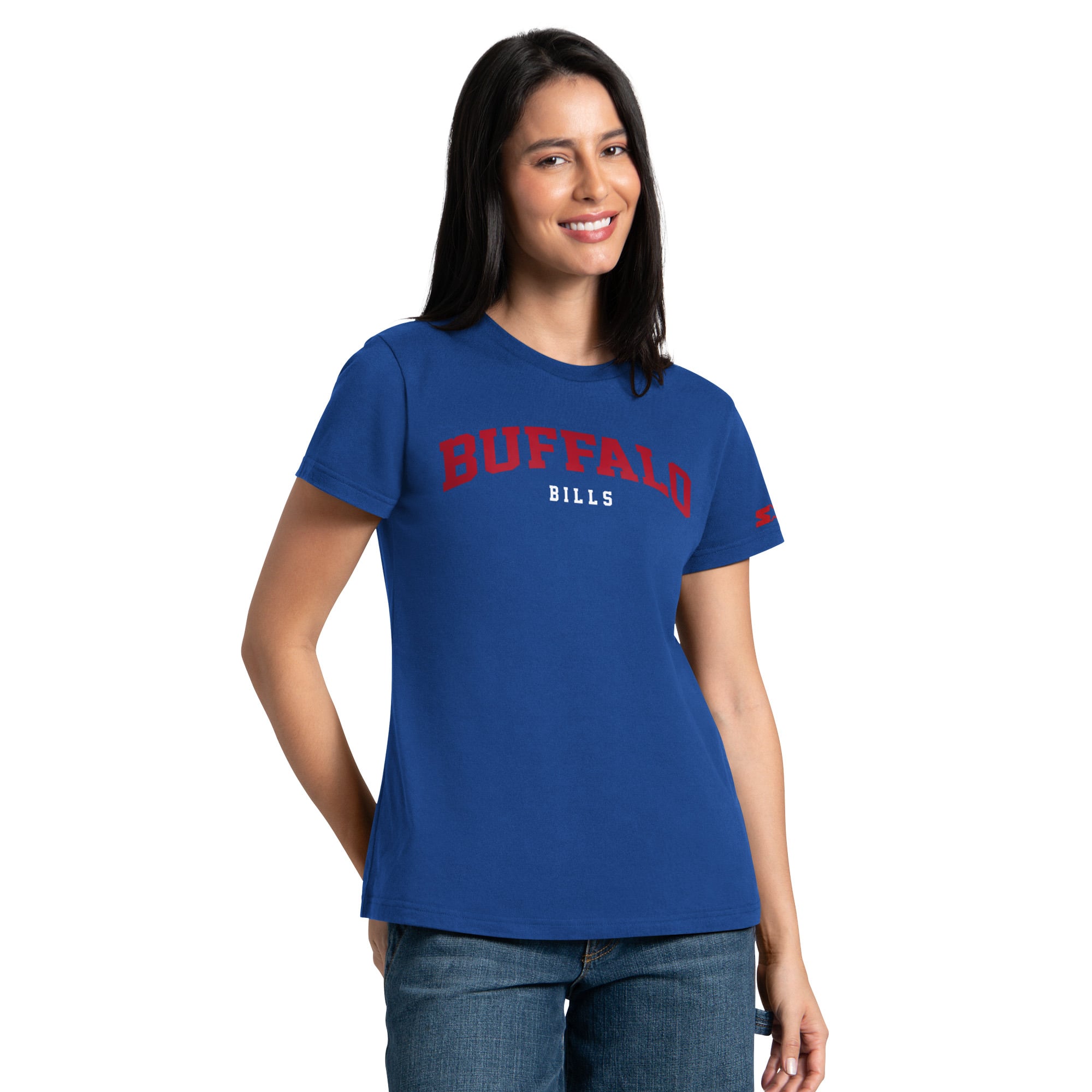 Pack de t-shirts Starter Royal/Rouge Buffalo Bills pour femmes
