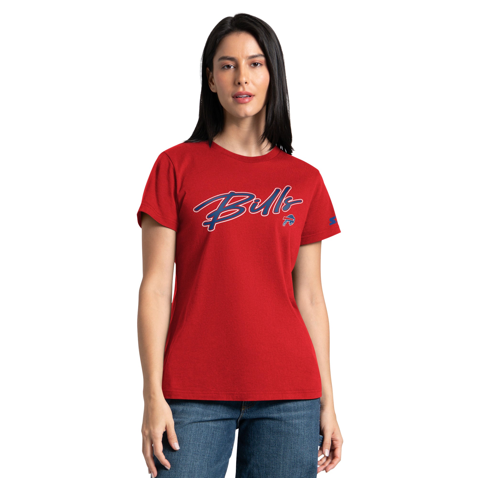 Pack de t-shirts Starter Royal/Rouge Buffalo Bills pour femmes