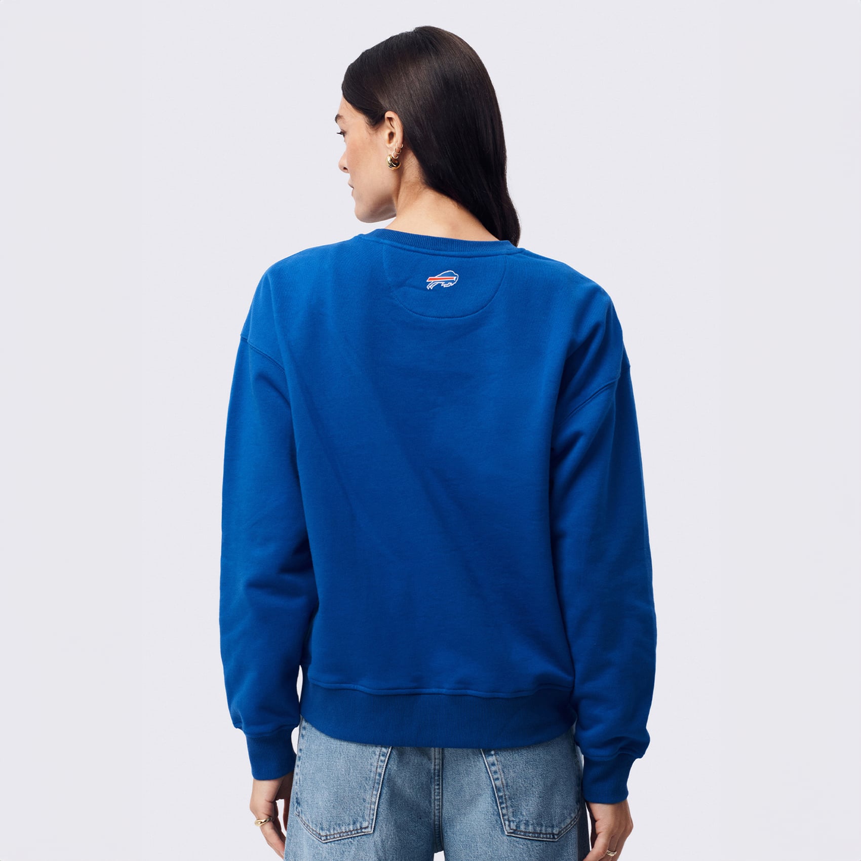 Sweat-shirt à capuche Terez Royal Buffalo Bills pour femme, orné d'un logo en pierre précieuse