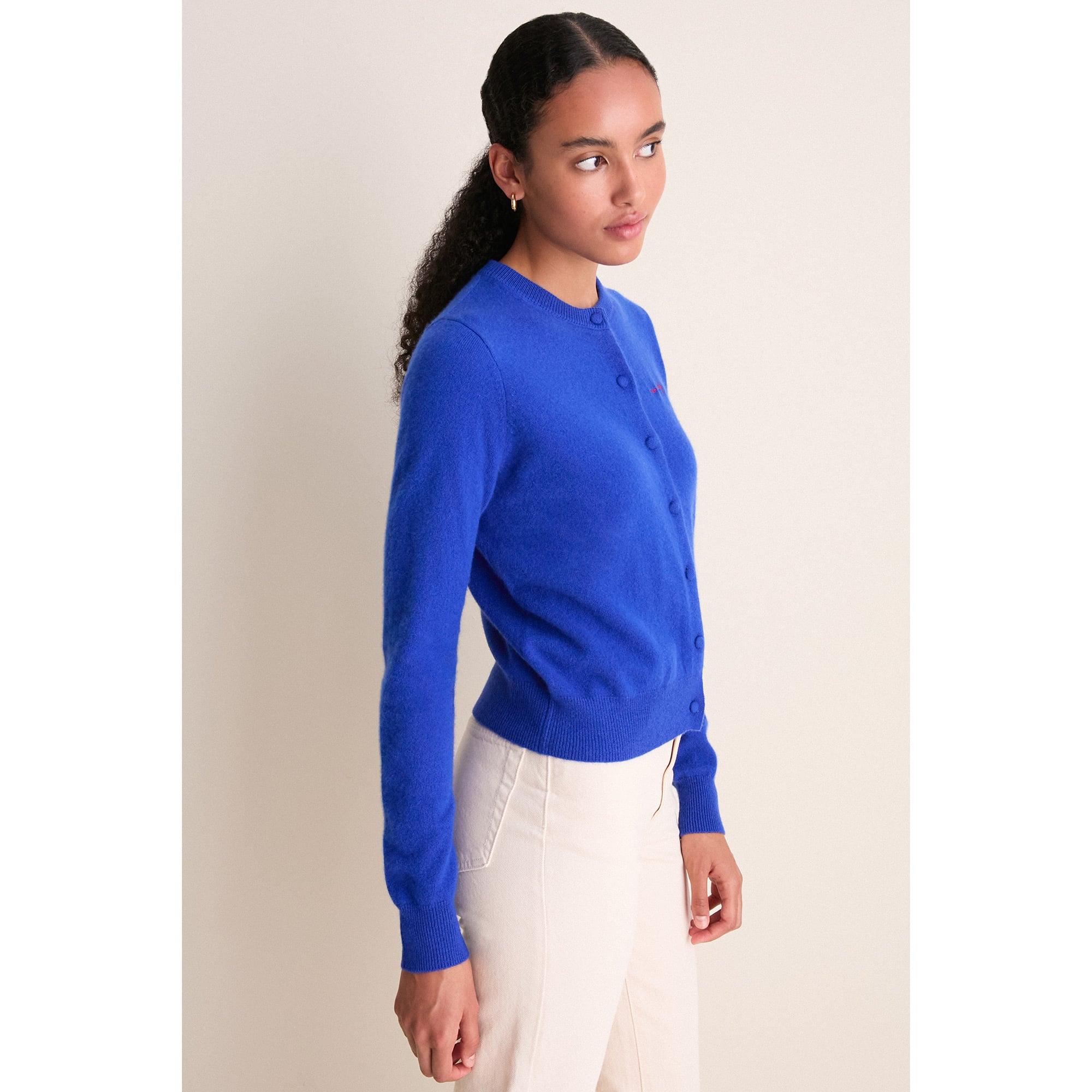 Women's Tuckernuck Royal Buffalo Bills Full-Button Cashmere Cardigan