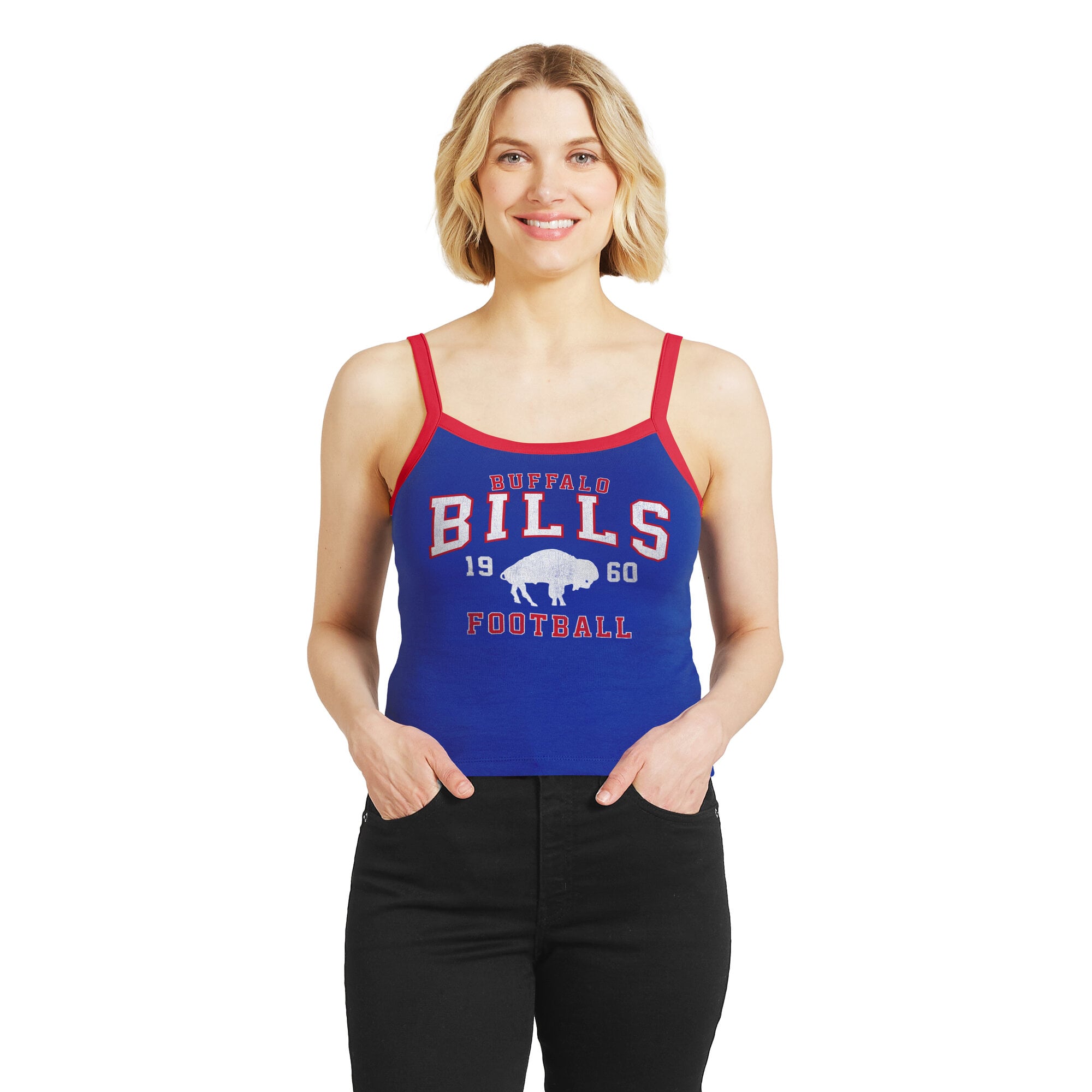 Women's WEAR by Erin Andrews Royal Buffalo Bills Colorblock Tank Top
