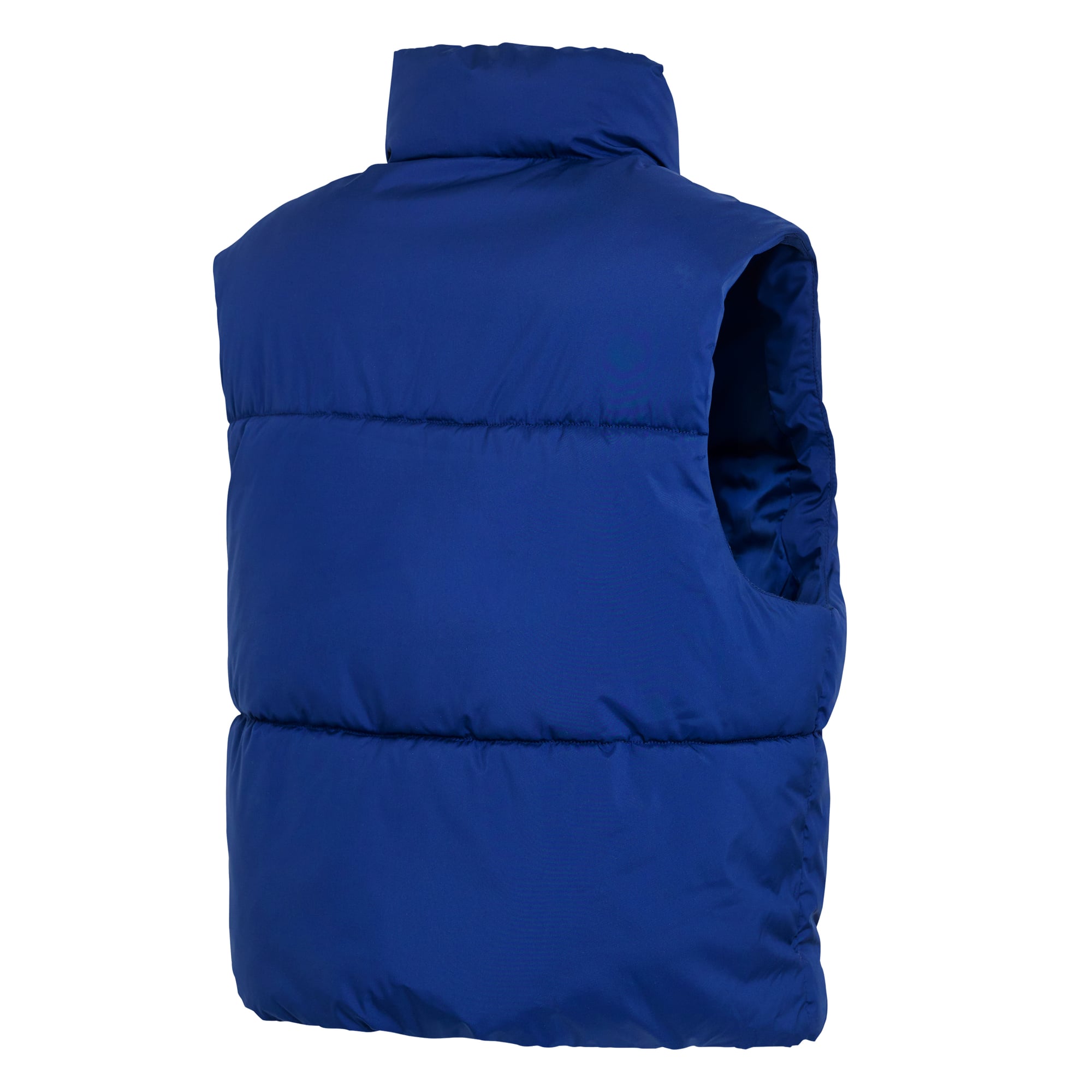 Gilet sans manches court zippé Royal Buffalo Bills de la collection femme WEAR by Erin Andrews