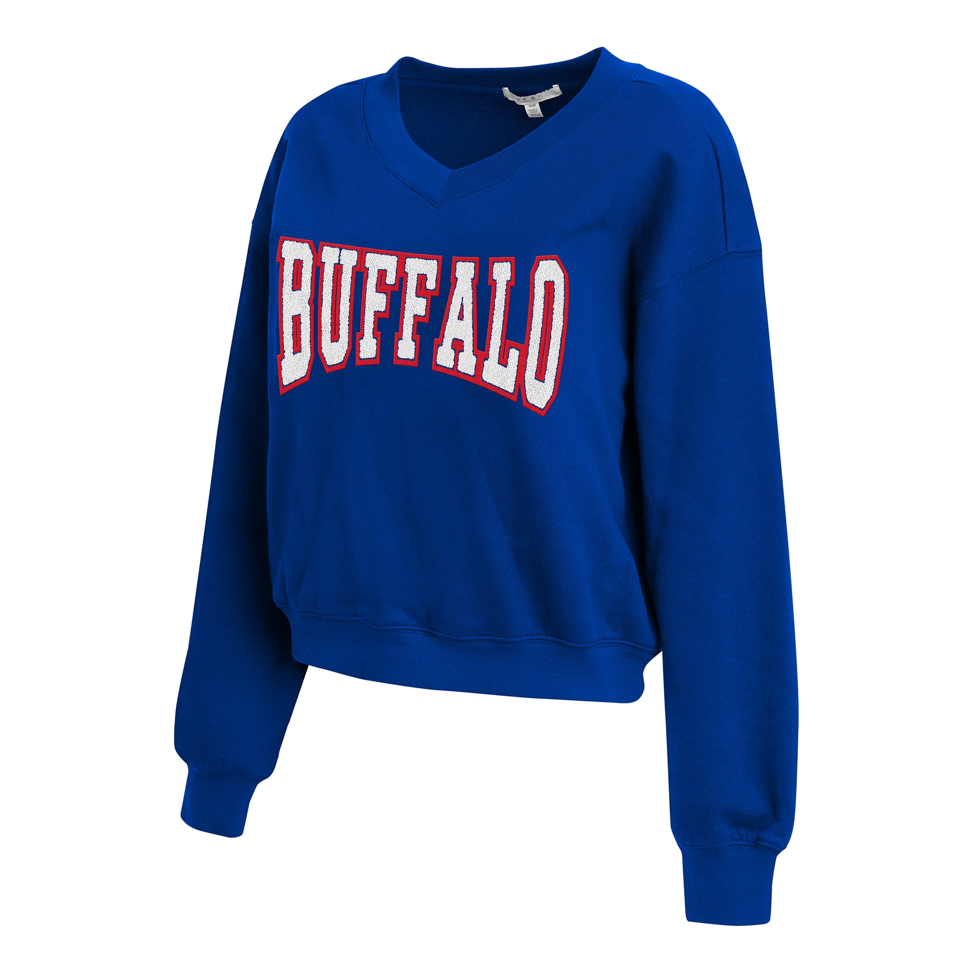 Women's WEAR by Erin Andrews Royal Buffalo Bills Fleece V-Neck Lounge Set