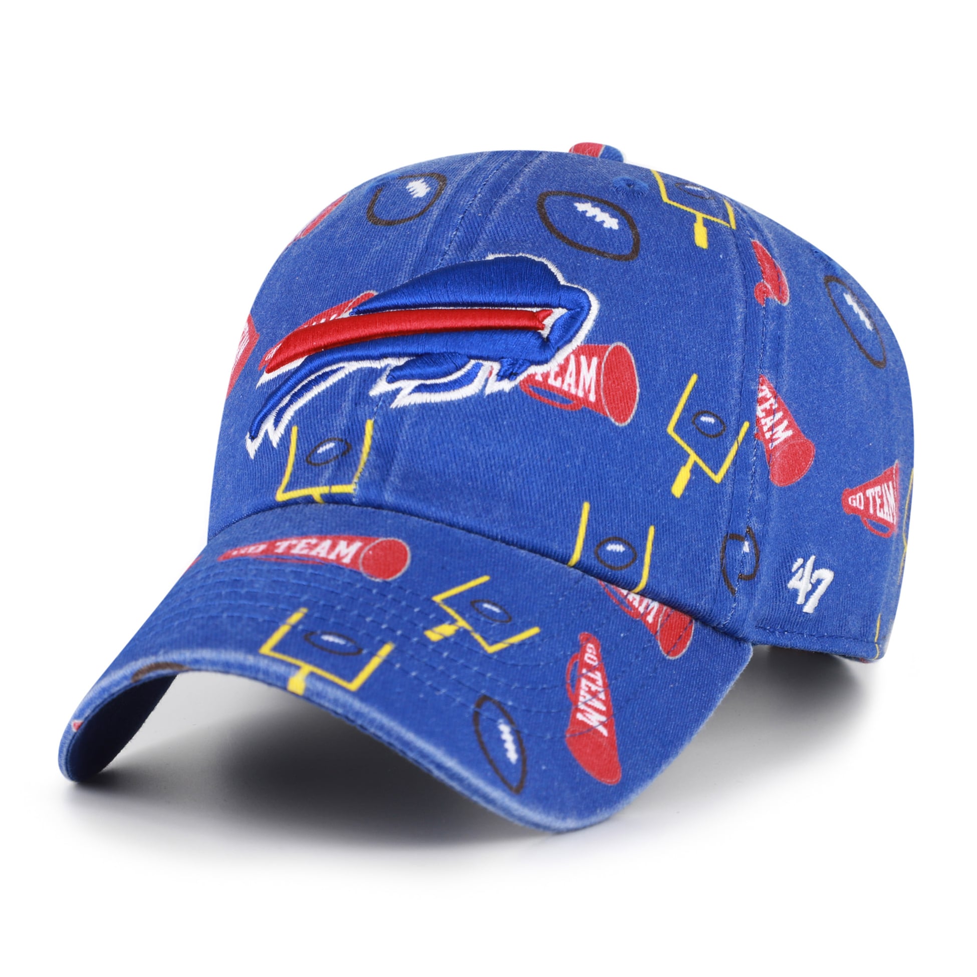 Youth '47 Royal Buffalo Bills Stomping Ground Clean Up Adjustable Hat