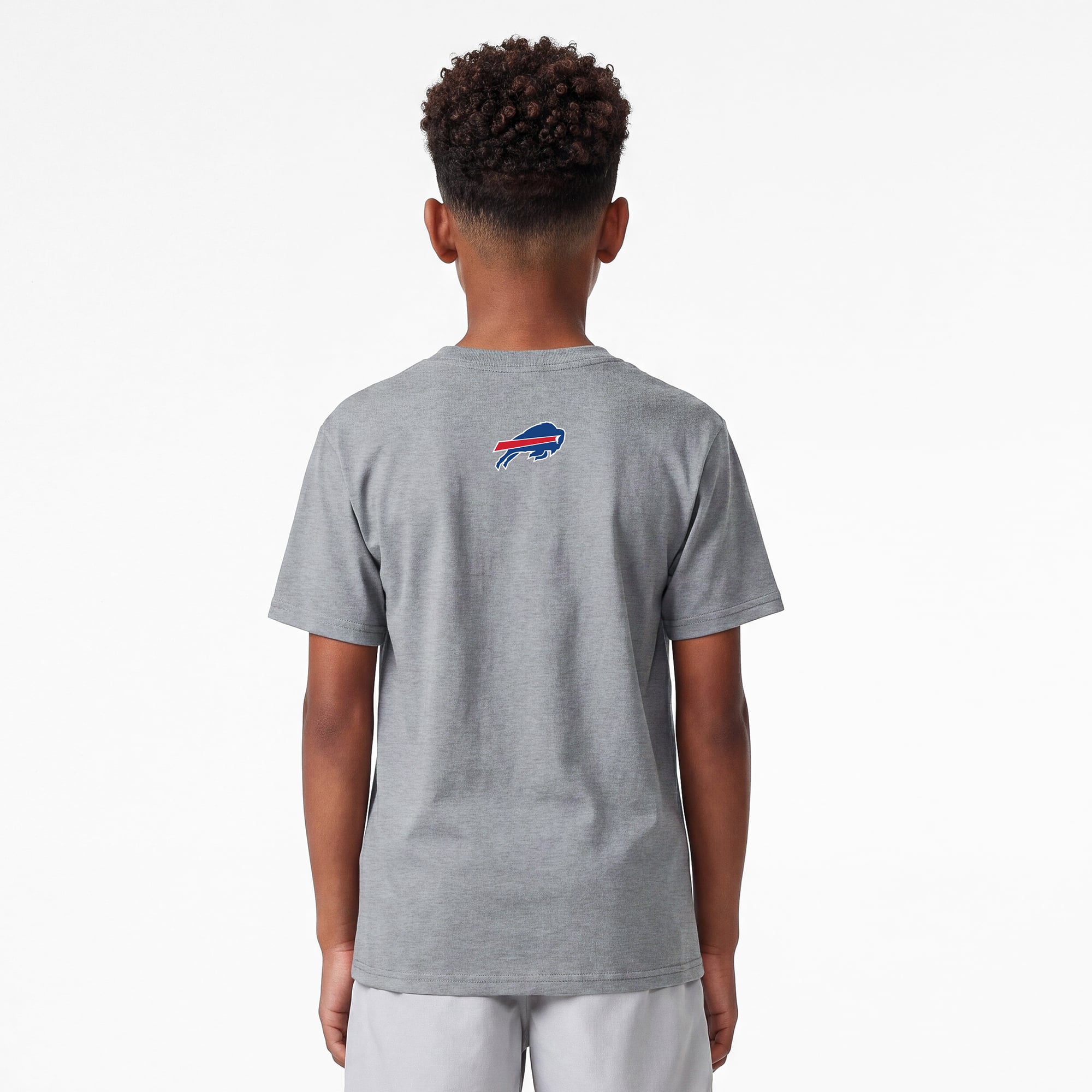 Youth Disney x Champion Heather Gray Buffalo Bills Beast T-Shirt