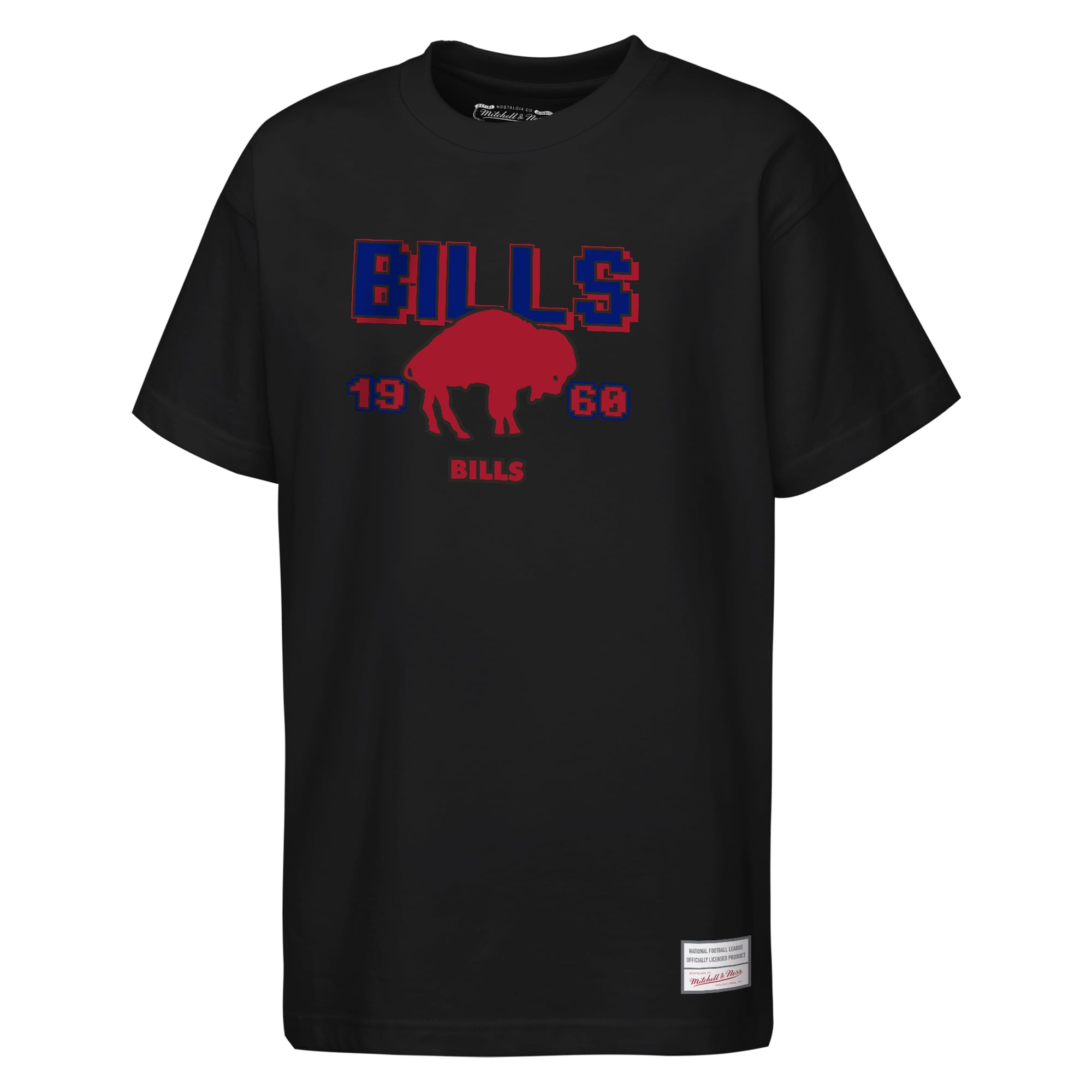 T-shirt rétro arcade Mitchell & Ness Buffalo Bills noir pour enfant