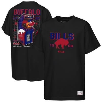  Buffalo Bills Mitchell & Ness Youth Retro Arcade T-Shirt - Black