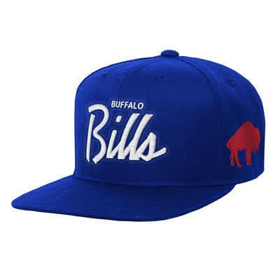 Buffalo Bills Mitchell & Ness Youth Head Coach Flat Brim Snapback Hat - Royal
