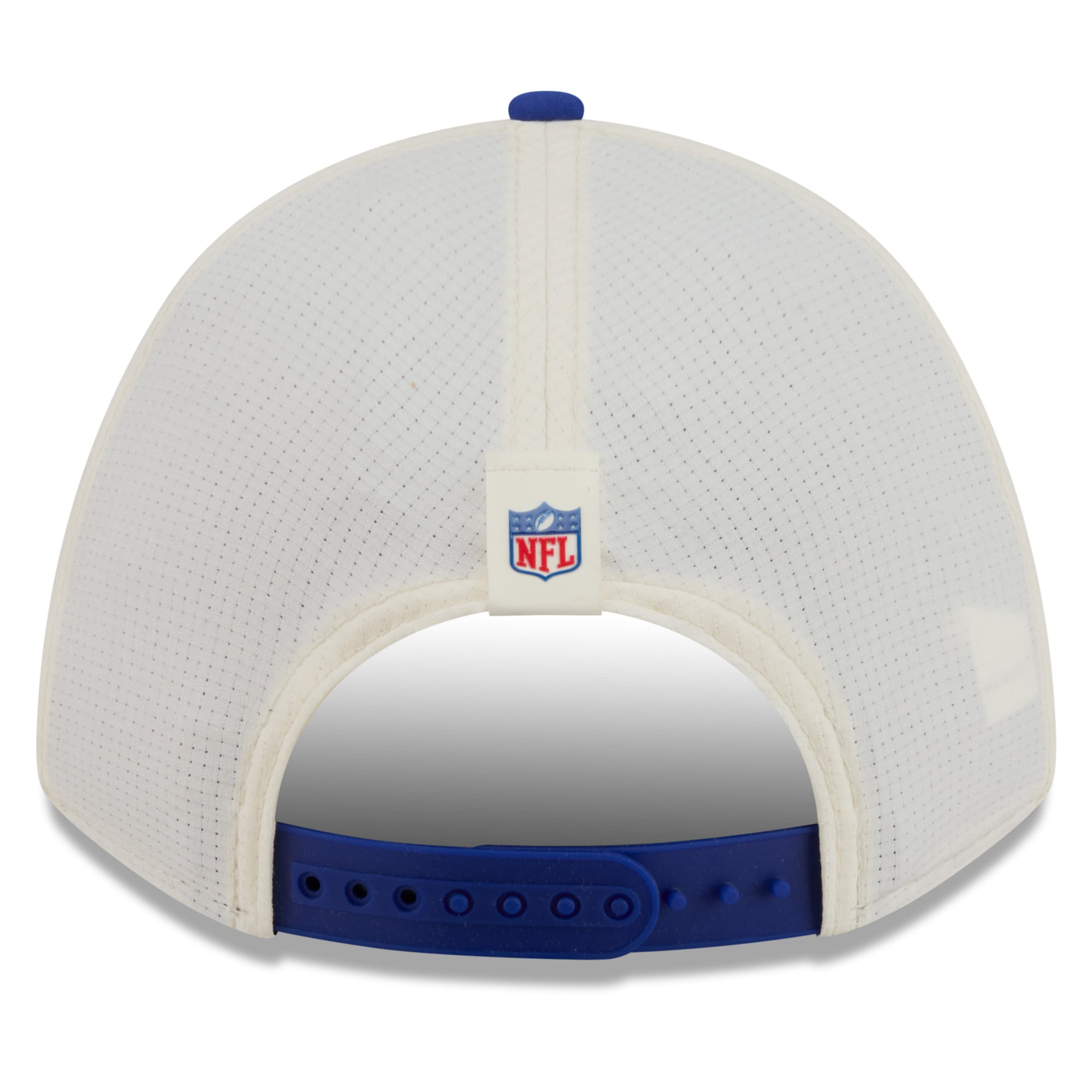 Youth New Era Cream/Royal Buffalo Bills 2026 Training Camp 9FORTY M-Crown Adjustable Hat