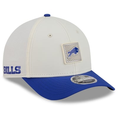 Buffalo Bills New Era Youth 2026 Training Camp 9FORTY M-Crown Adjustable Hat - Cream/Royal