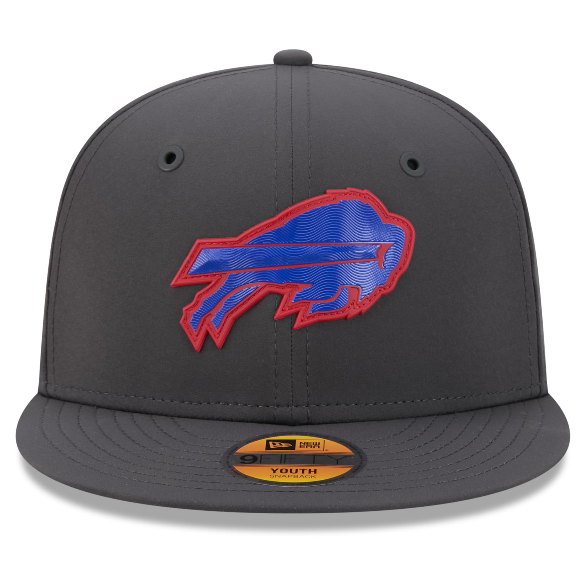 Youth New Era Dark Grey Buffalo Bills 2026 Sideline 9FIFTY Snapback Hat