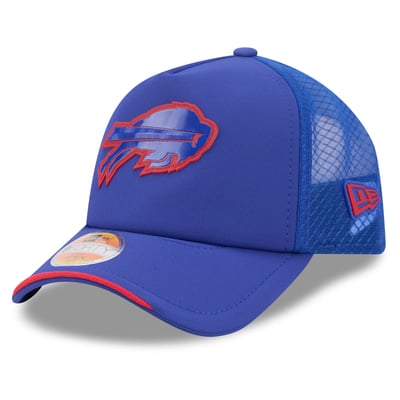 Buffalo Bills New Era Youth 2026 Sideline Apex 9FORTY Adjustable Trucker Hat - Royal