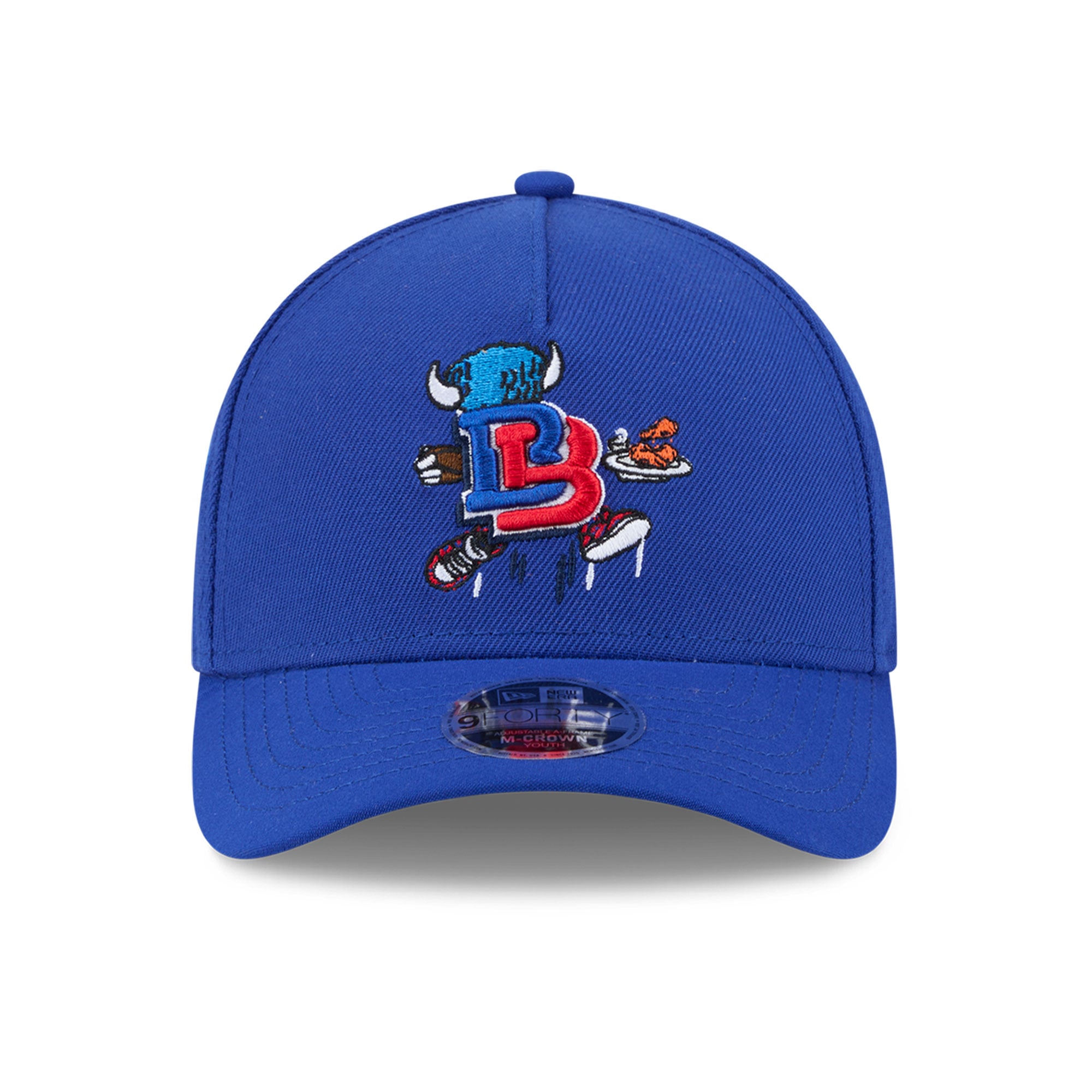 Casquette ajustable New Era Royal Buffalo Bills Cartoon 9FORTY pour jeunes