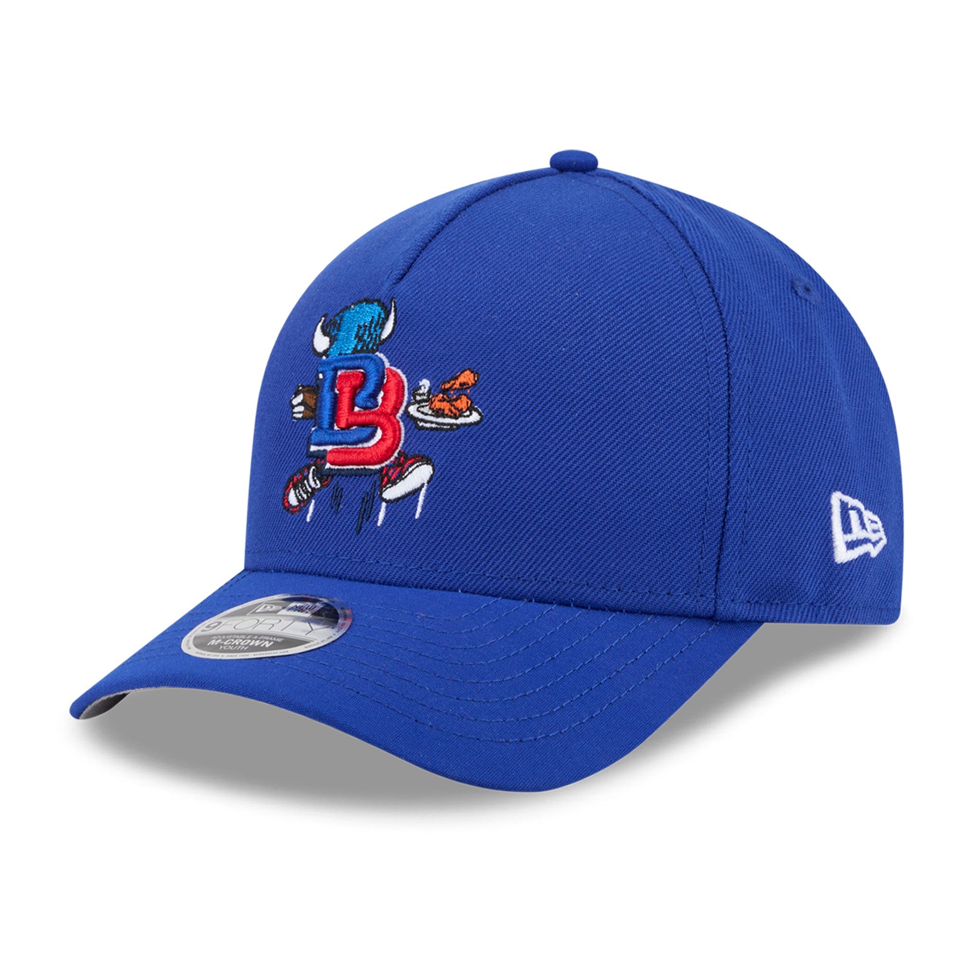 Casquette ajustable New Era Royal Buffalo Bills Cartoon 9FORTY pour jeunes