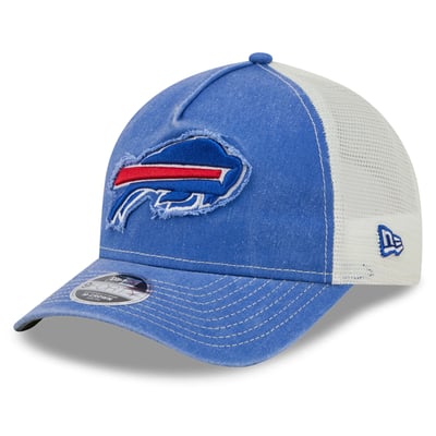  Buffalo Bills New Era Youth Fan 9FORTY A-Frame Trucker Adjustable Hat - Royal