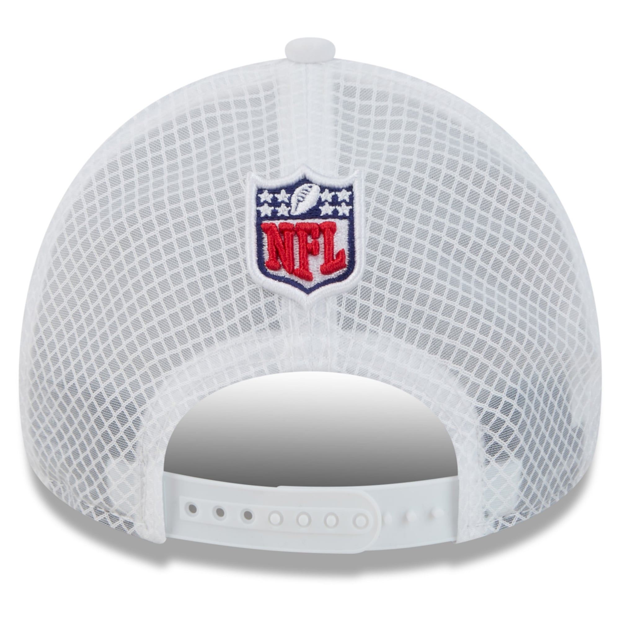 Youth New Era White Buffalo Bills Rivalries Collection 9FORTY Apex Adjustable Hat