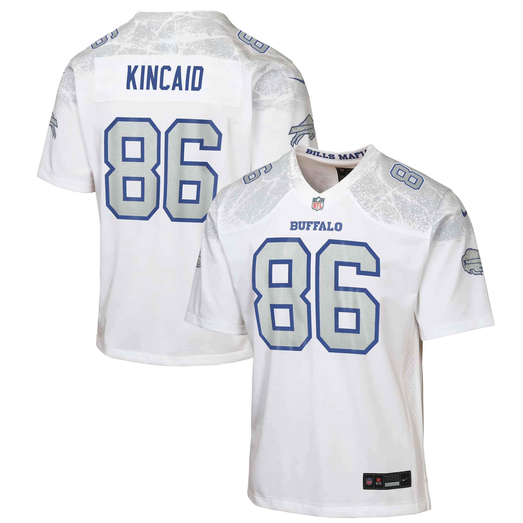 Youth Nike Dalton Kincaid White Buffalo Bills Rivalries Collection Game Jersey