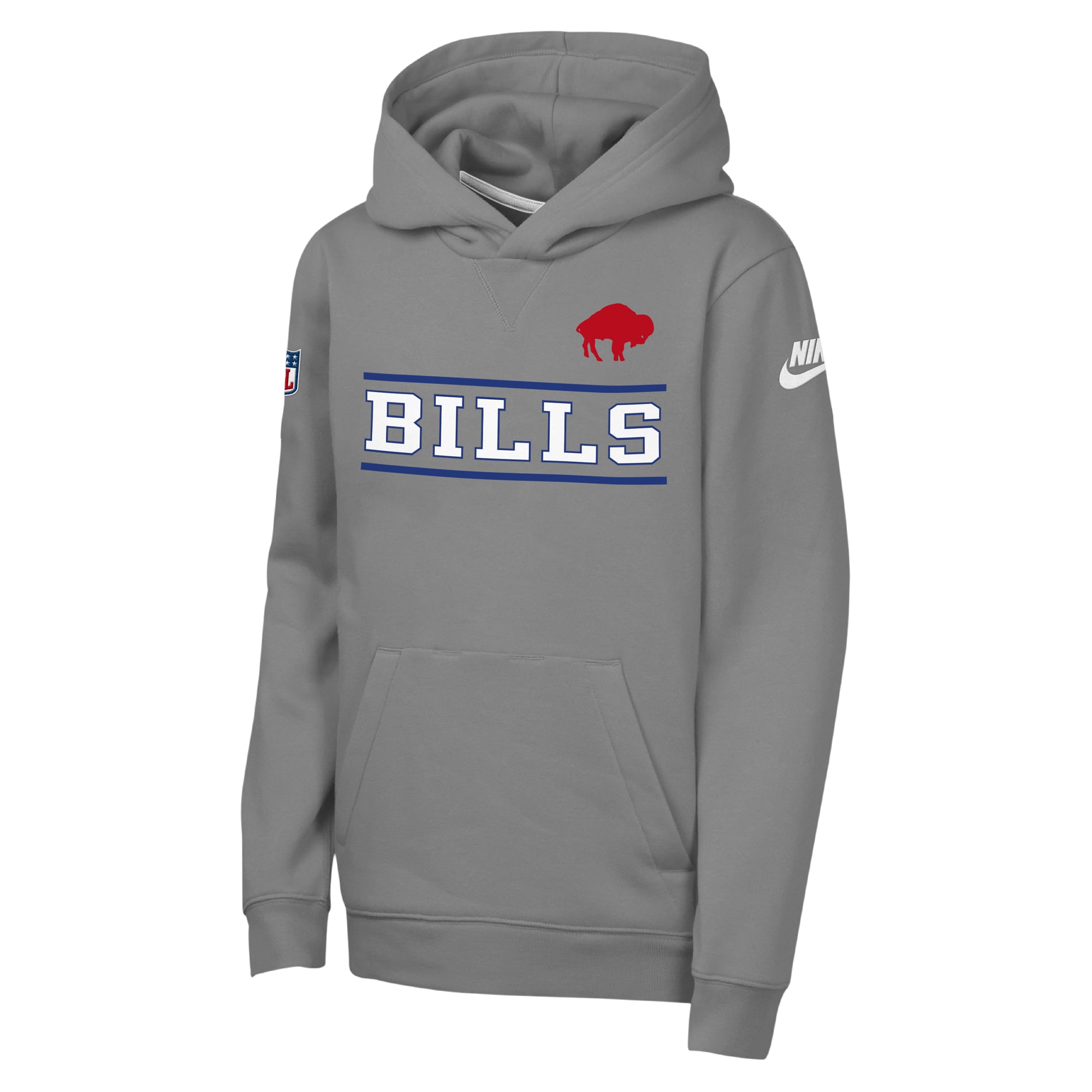Youth Nike Gray Buffalo Bills Sideline Alternate Pack Heavyweight Fleece Hoodie