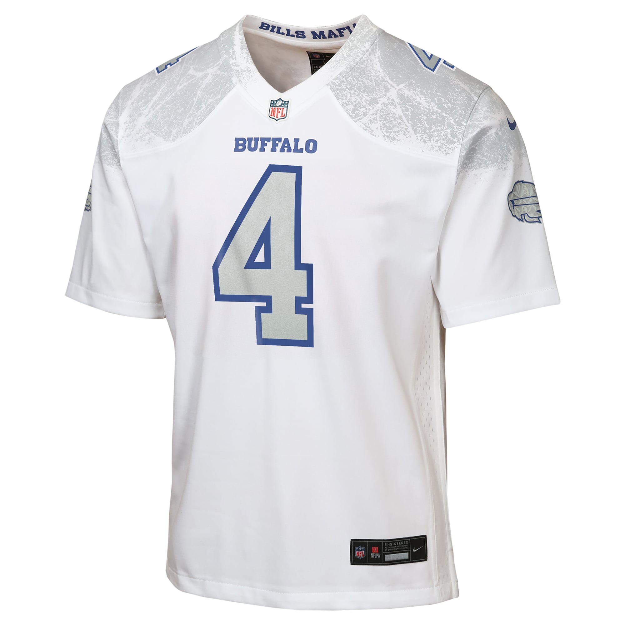 Youth Nike James Cook III White Buffalo Bills Rivalries Collection Game Jersey