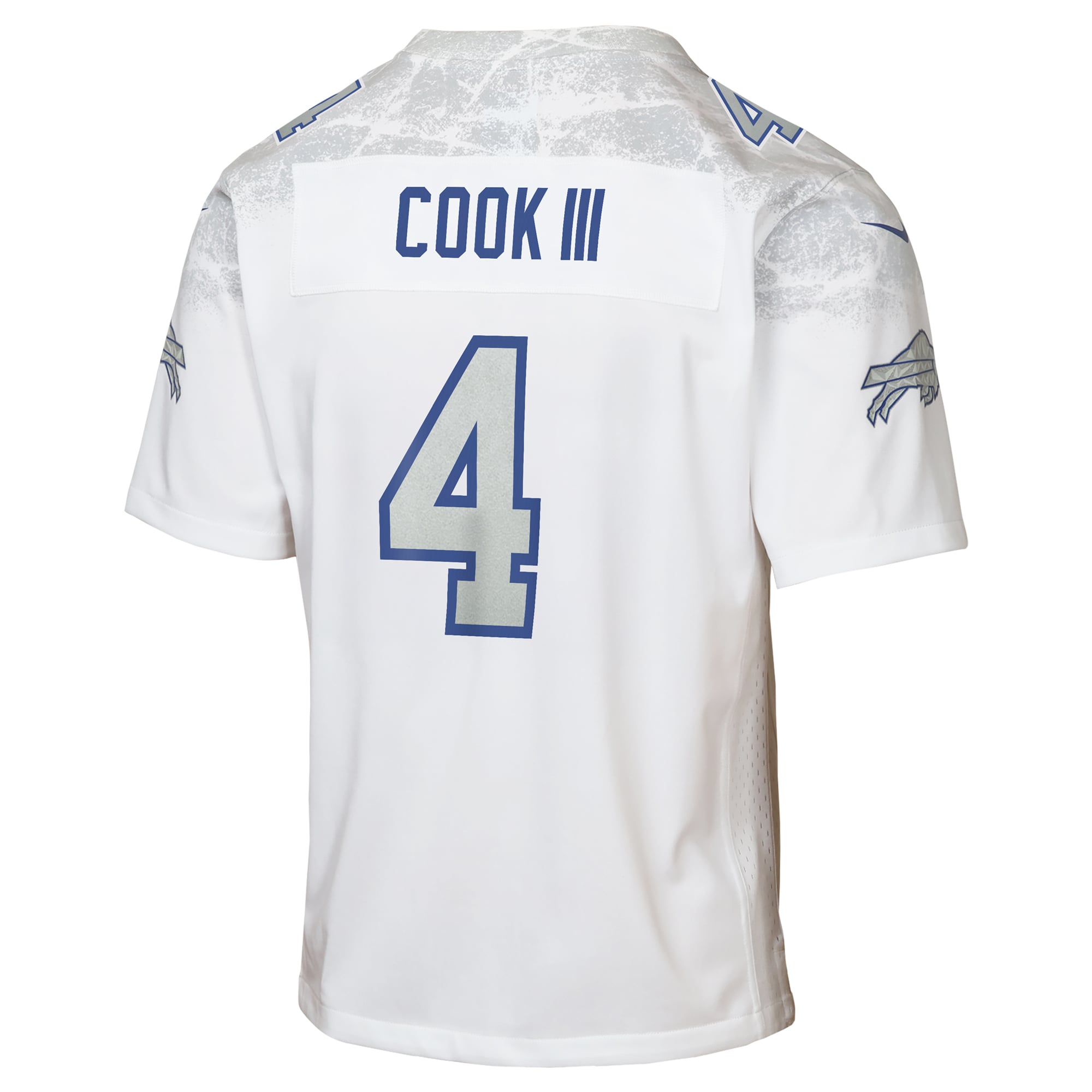 Youth Nike James Cook III White Buffalo Bills Rivalries Collection Game Jersey