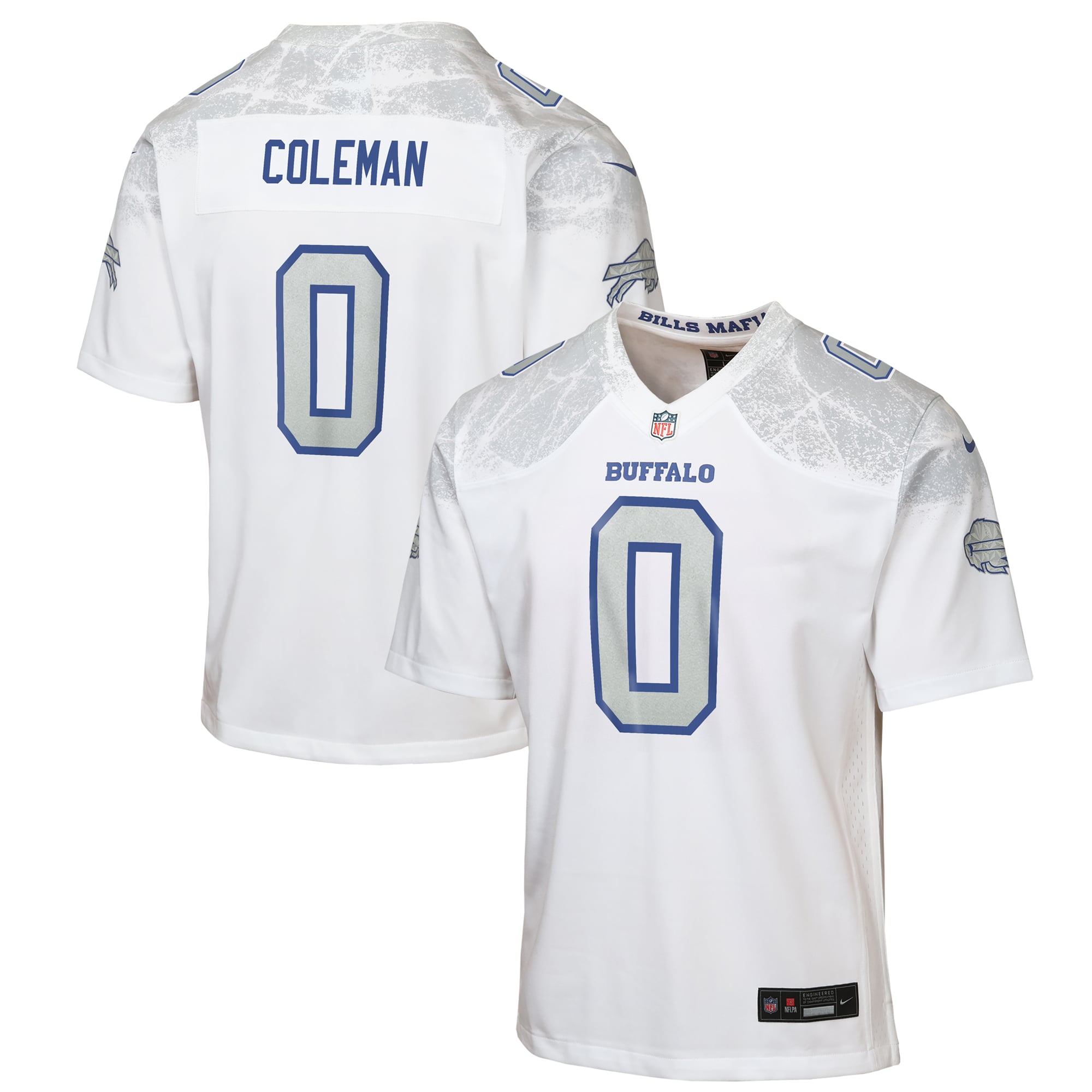 Youth Nike Keon Coleman White Buffalo Bills Rivalries Collection Game Jersey