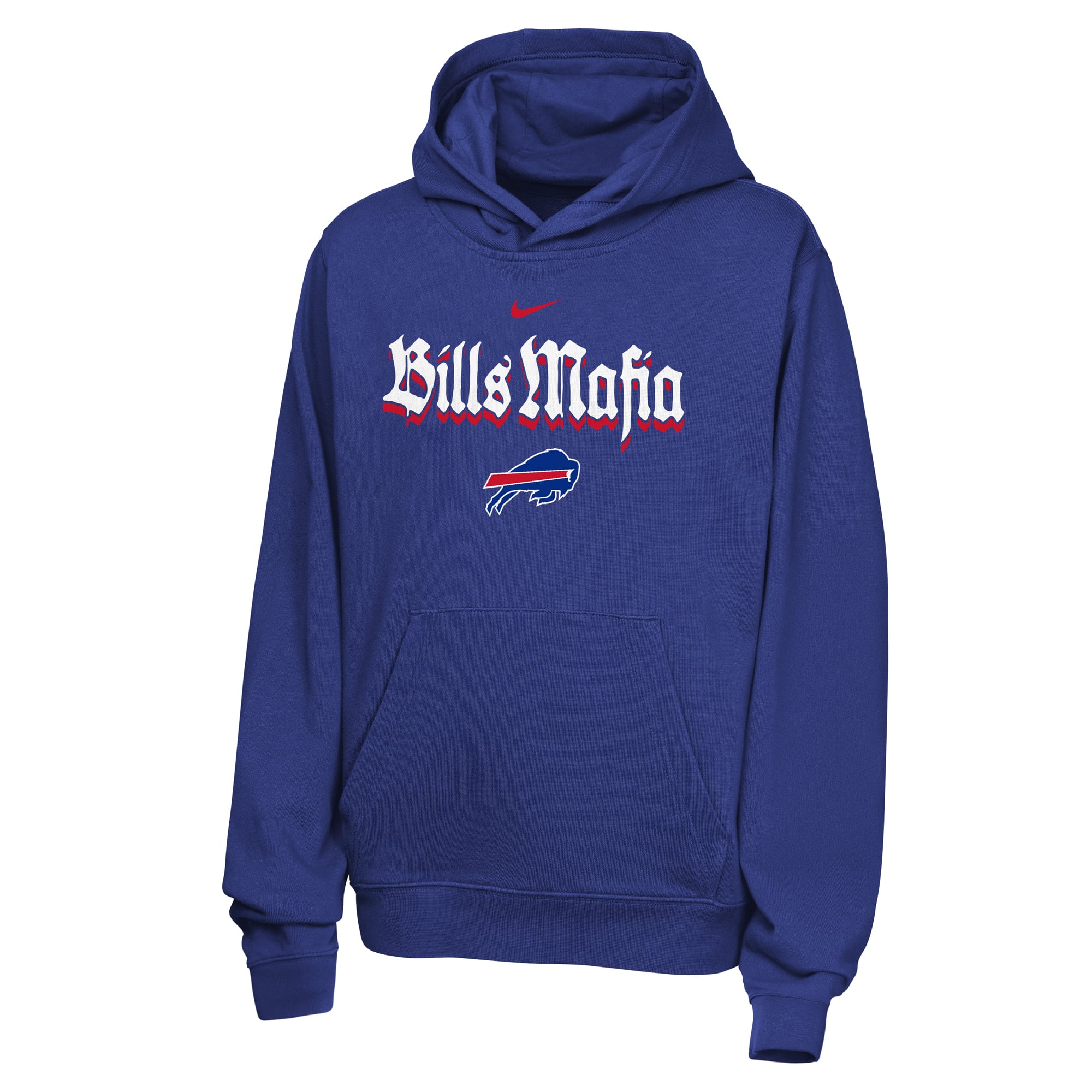 Sweat à capuche Nike Royal Buffalo Bills pour jeunes