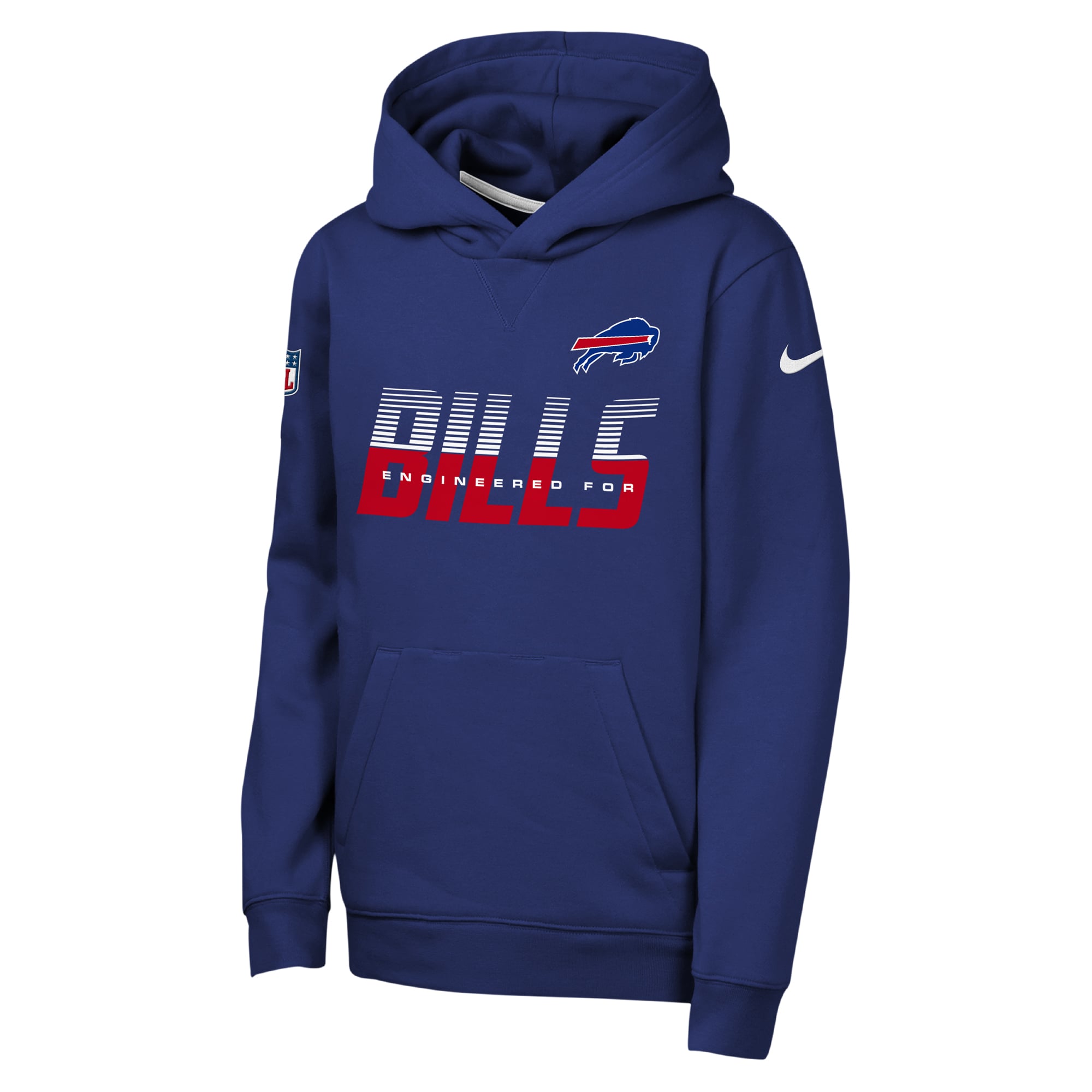 Sweat à capuche Nike Dri-FIT Royal Buffalo Bills pour enfant
