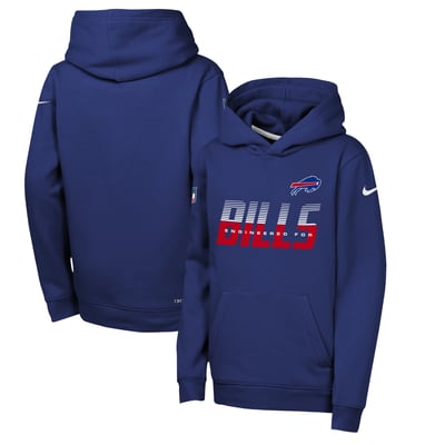 Buffalo Bills Nike Youth Sideline Dri-FIT Hoodie - Royal
