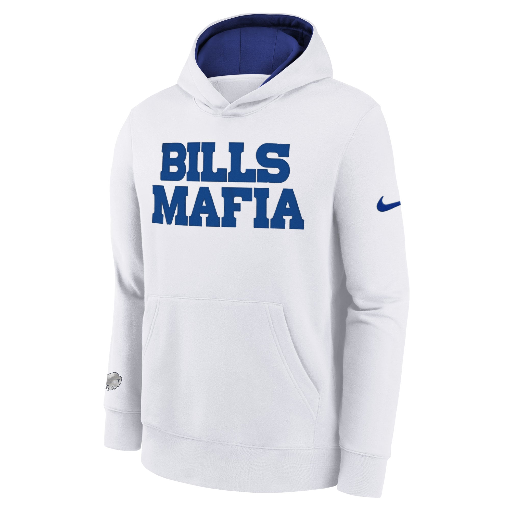 Youth Nike White Buffalo Bills Rivalries Collection Club Hoodie