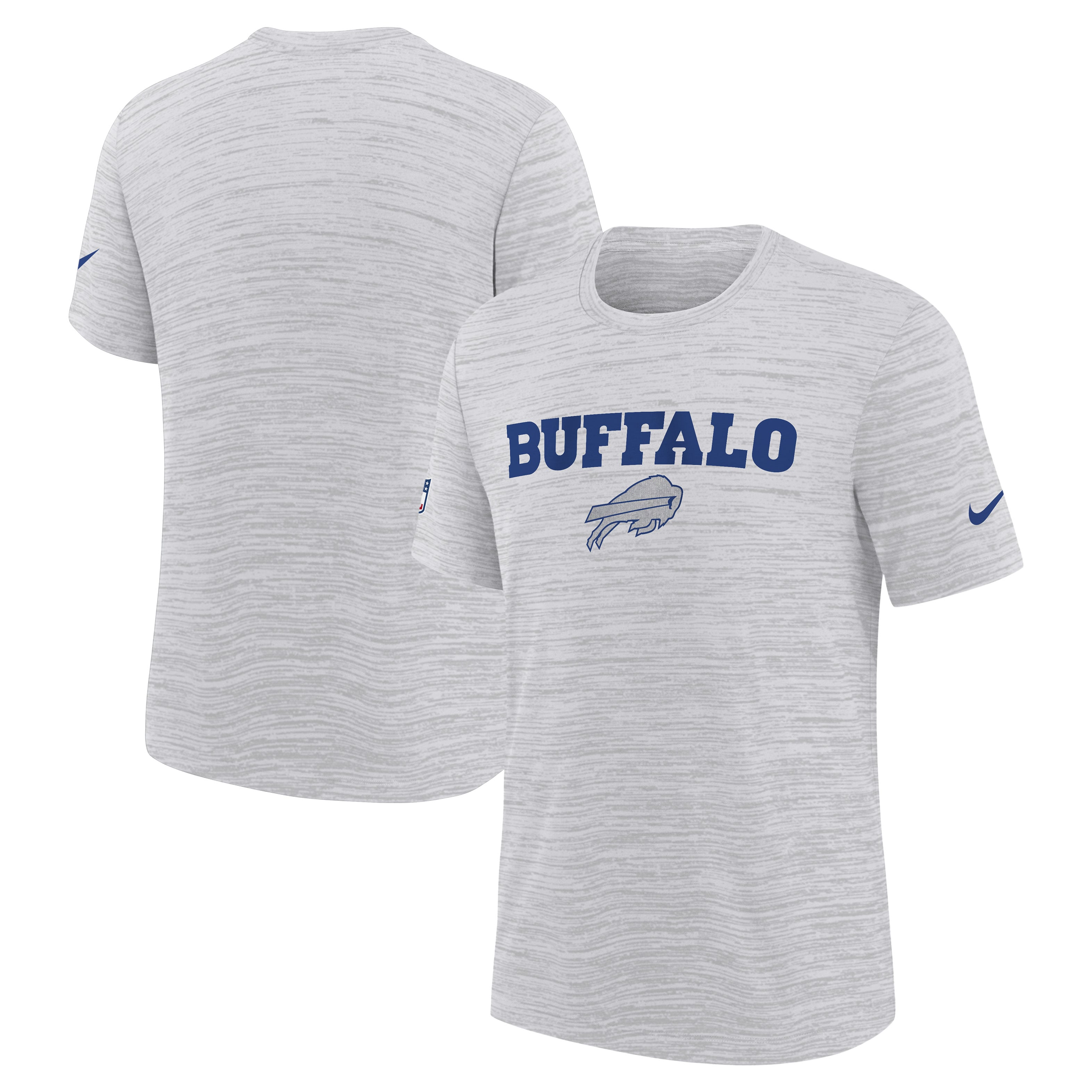 Youth Nike White Buffalo Bills Rivalries Collection Sideline Velocity Dri-FIT T-Shirt