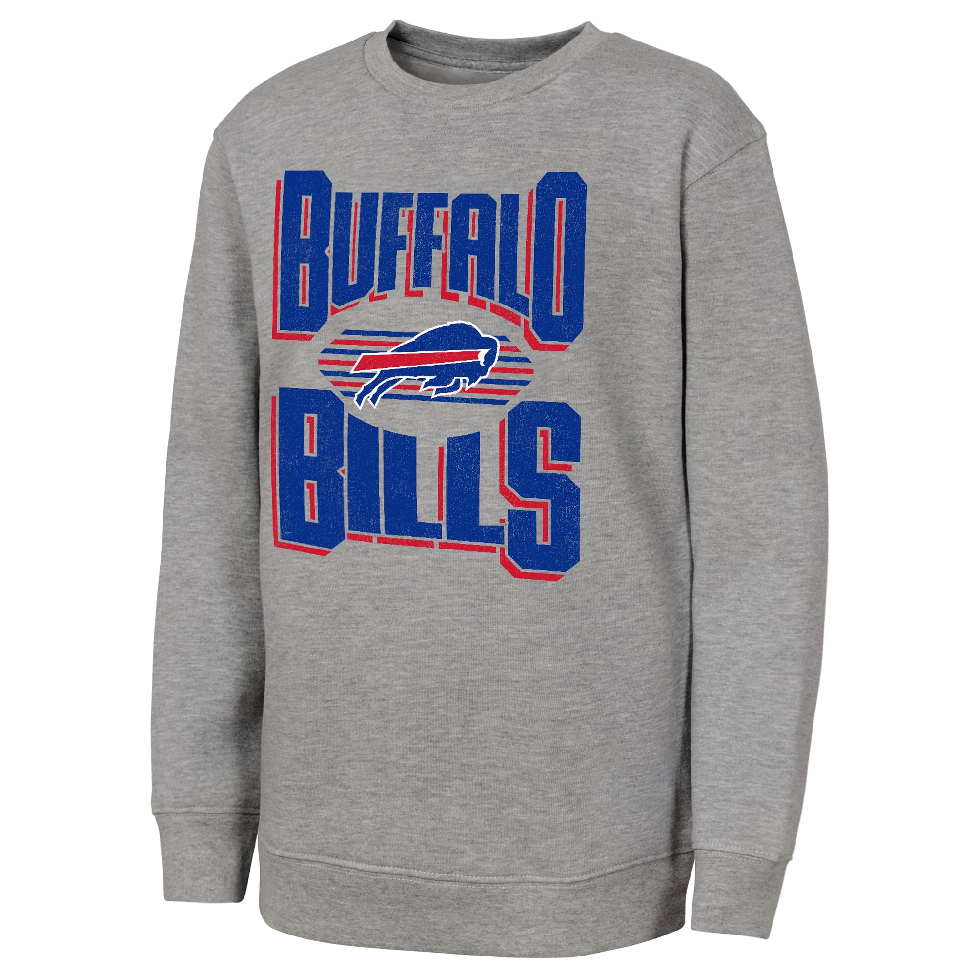 Sweat-shirt gris Jet Stream des Buffalo Bills pour jeunes de la marque Outerstuff