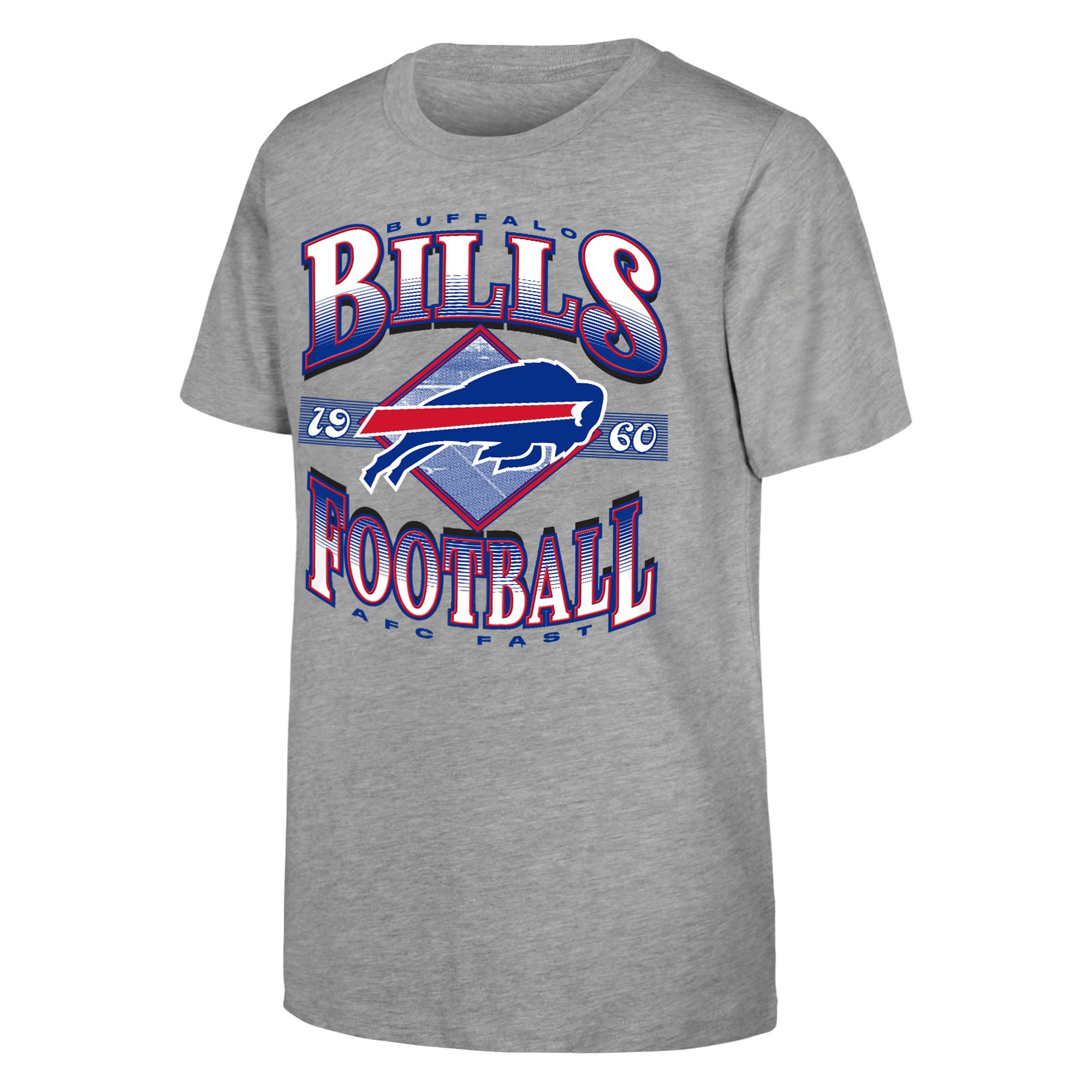 Youth Outerstuff Heather Gray Buffalo Bills NFL Of Days Past T-Shirt