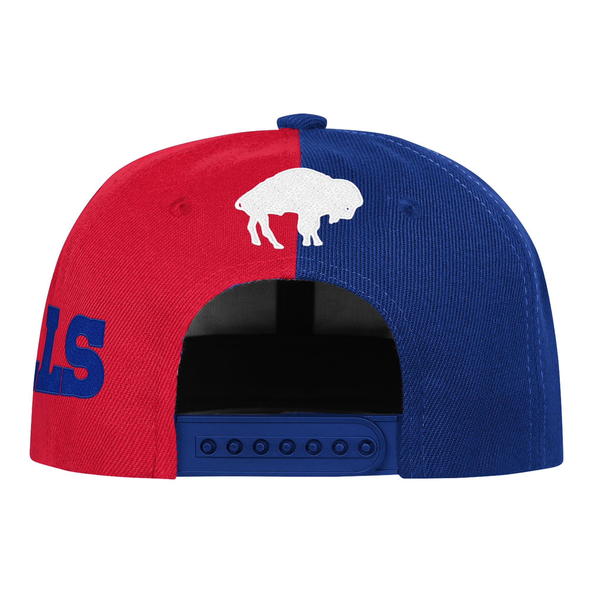 Youth Outerstuff Red/Royal Buffalo Bills Side Swipe Retro Snapback Hat