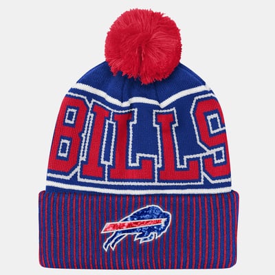 Buffalo Bills Outerstuff Youth Highlight Cuffed Knit Hat with Pom - Royal