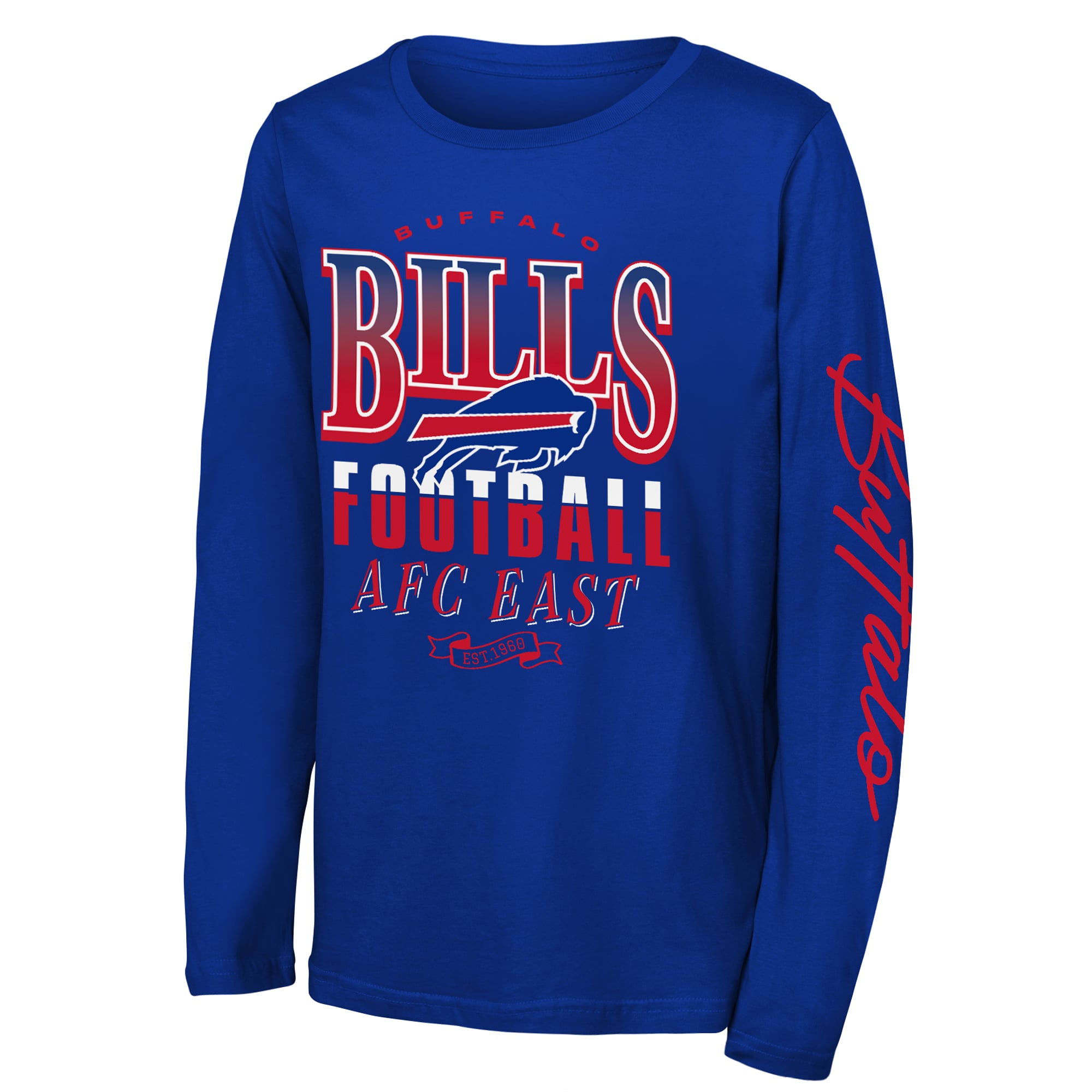 T-shirt à manches longues Youth Outerstuff Royal Buffalo Bills Real Ones